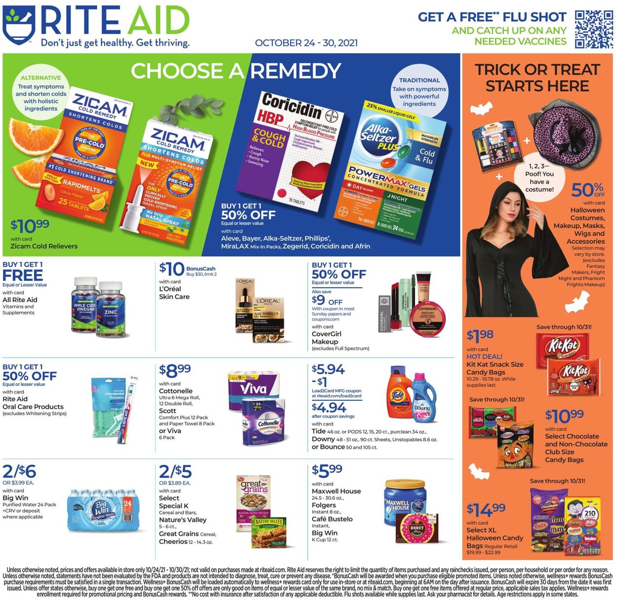 Rite Aid HALLOWEEN 2021 Weekly Ad Circular - valid 10/24-10/30/2021