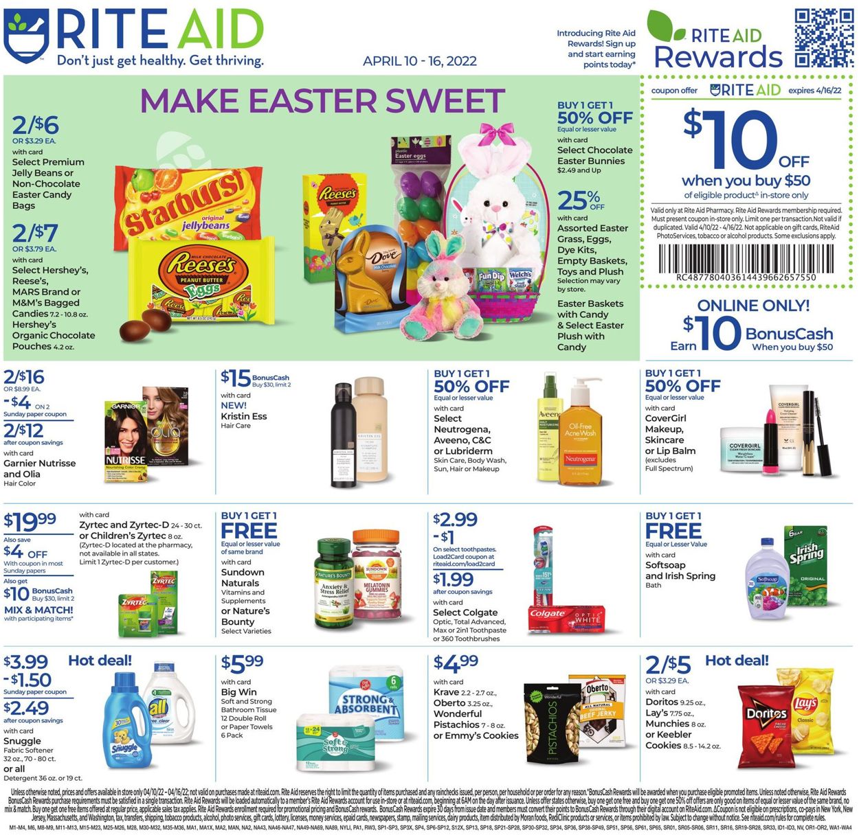 Rite Aid Weekly Ad Circular - valid 04/10-04/16/2022