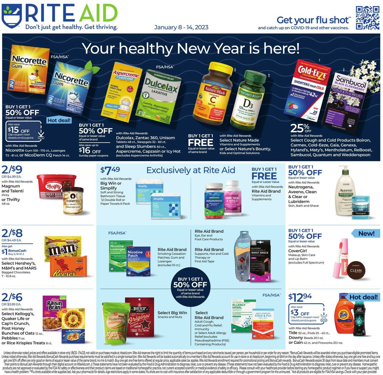 Rite Aid Weekly Ad Circular - valid 01/08-01/14/2023