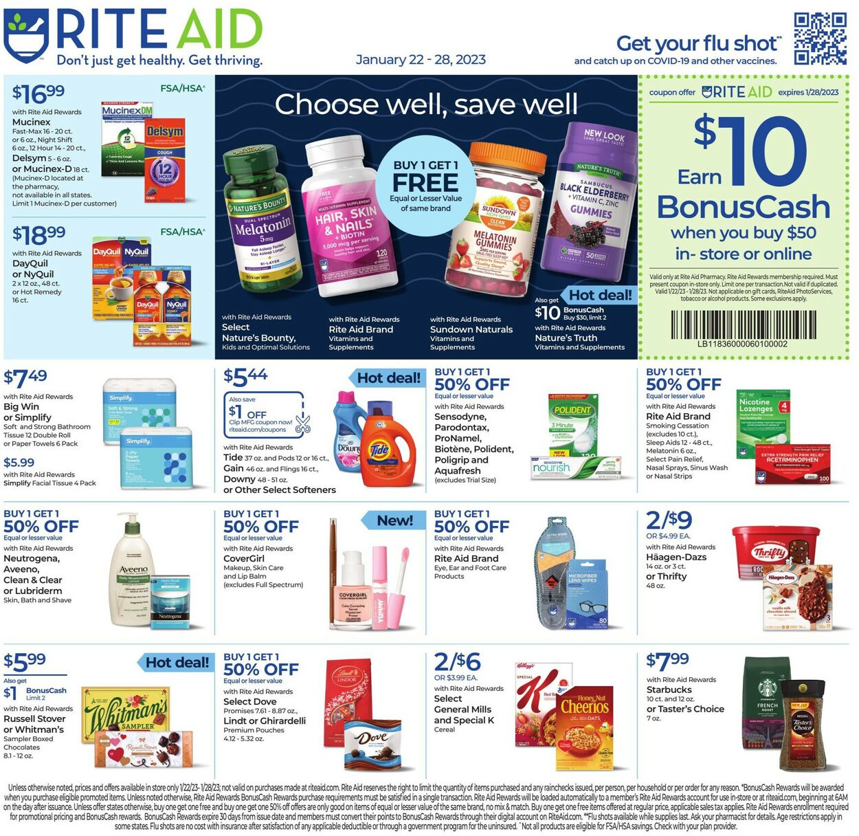 Rite Aid Weekly Ad Circular - valid 01/22-01/28/2023