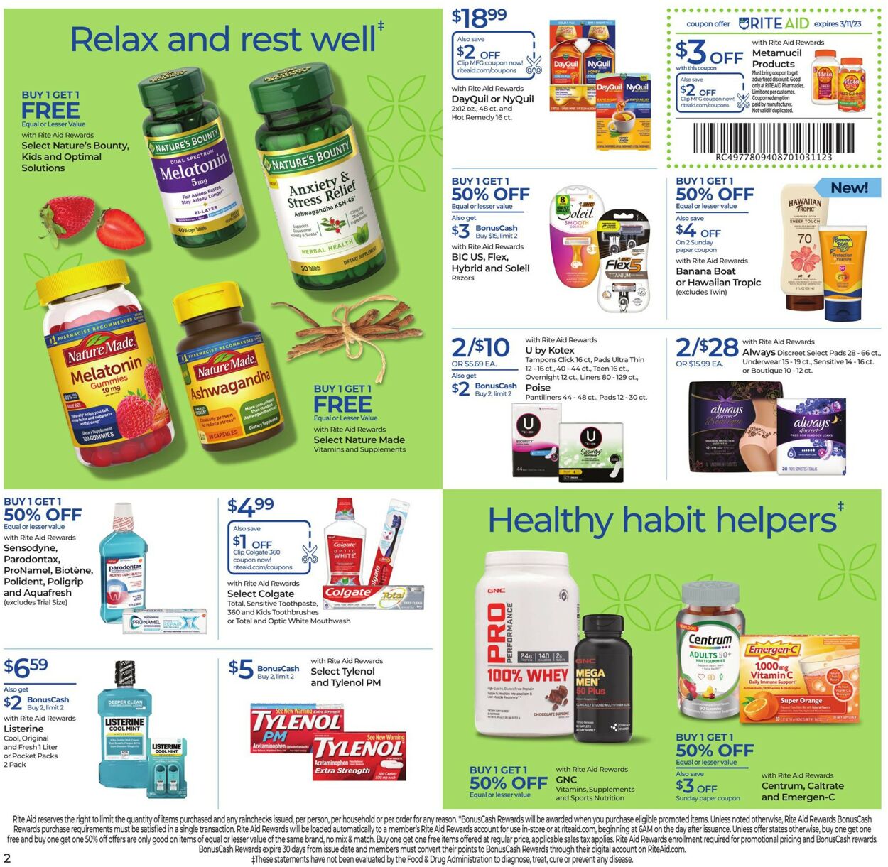 Rite Aid Weekly Ad Circular - valid 03/05-03/11/2023 (Page 7)