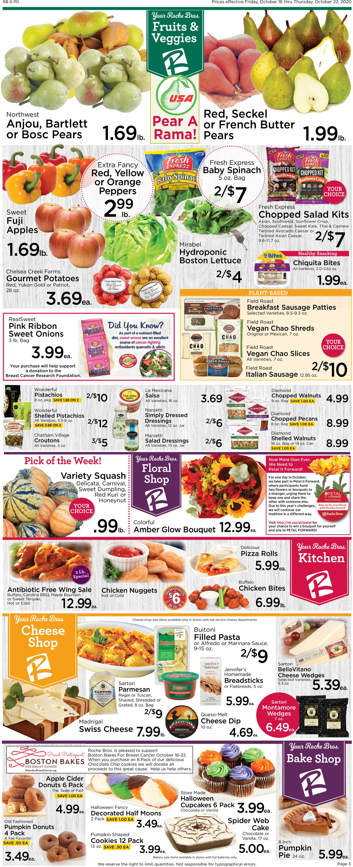 Roche Bros. Supermarkets Weekly Ad Circular - valid 10/16-10/22/2020 (Page 3)