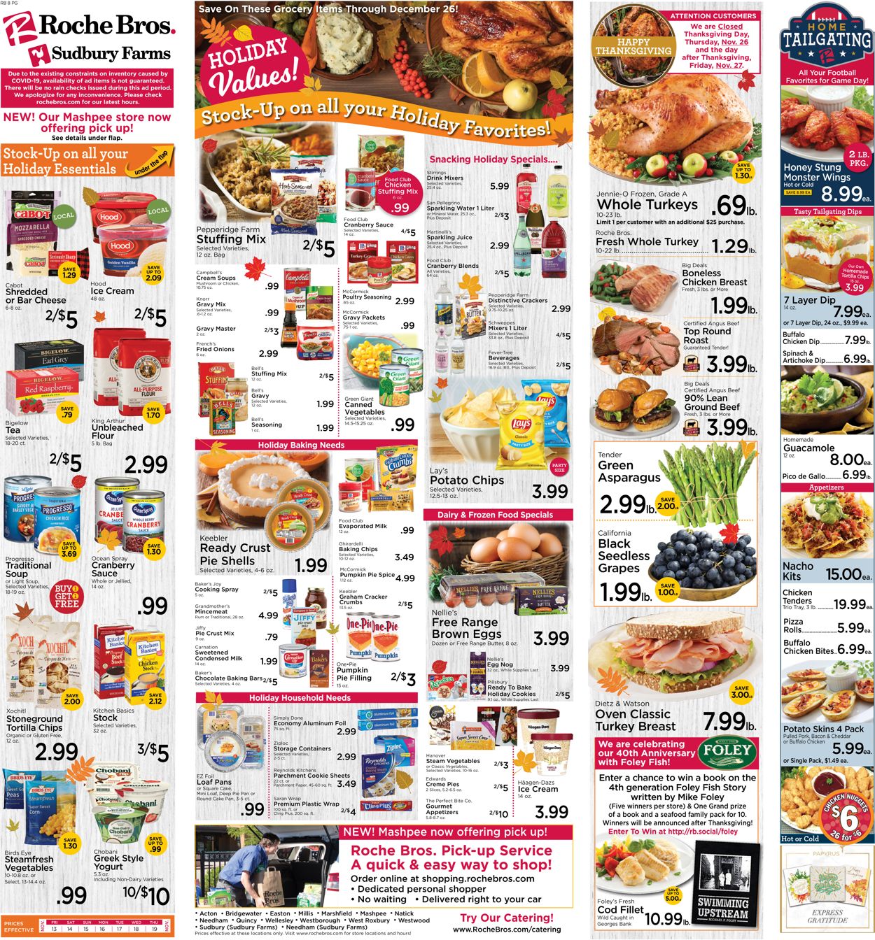 Roche Bros. Supermarkets Weekly Ad Circular - valid 11/13-11/19/2020