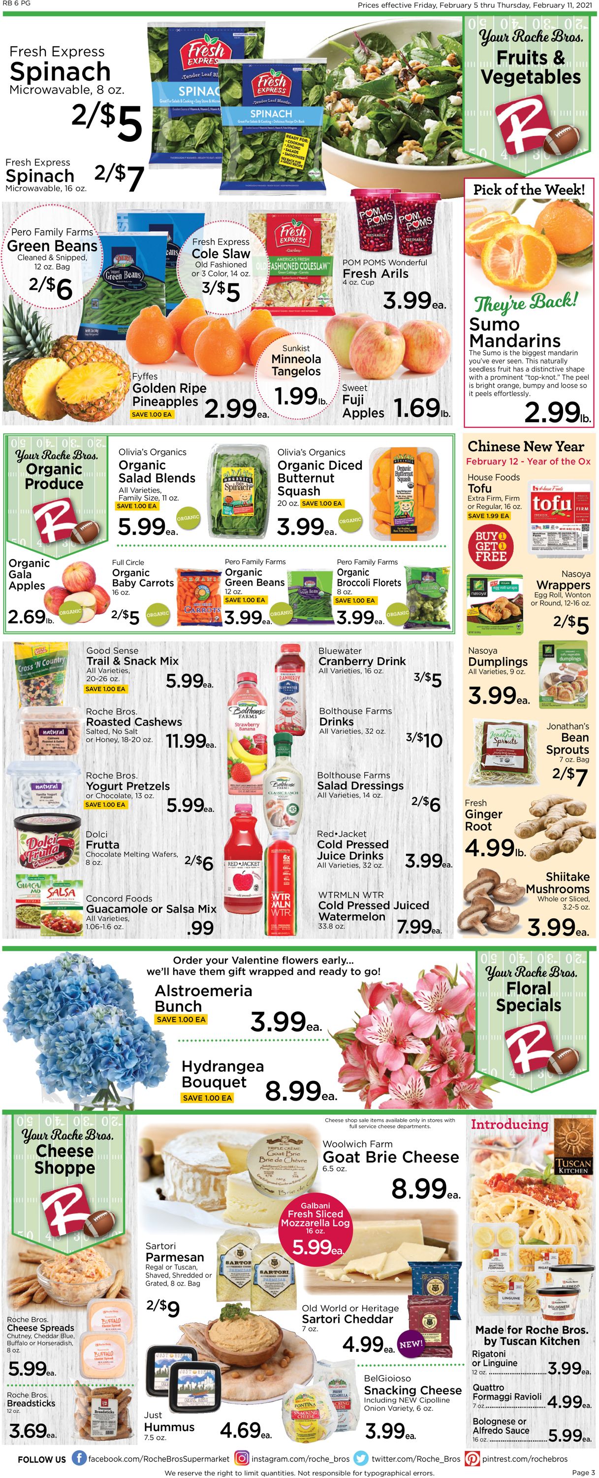 Roche Bros. Supermarkets Weekly Ad Circular - valid 02/05-02/11/2021 (Page 3)