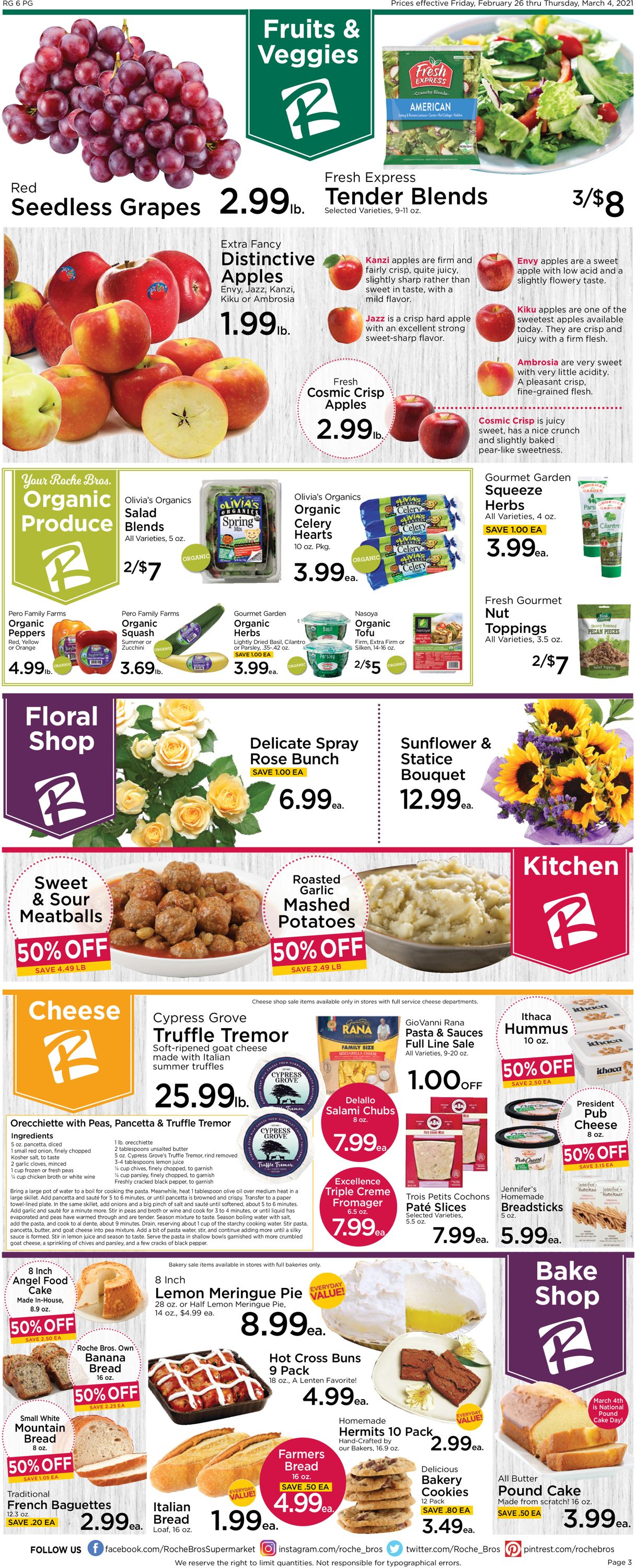 Roche Bros. Supermarkets Weekly Ad Circular - valid 02/26-03/04/2021 (Page 3)
