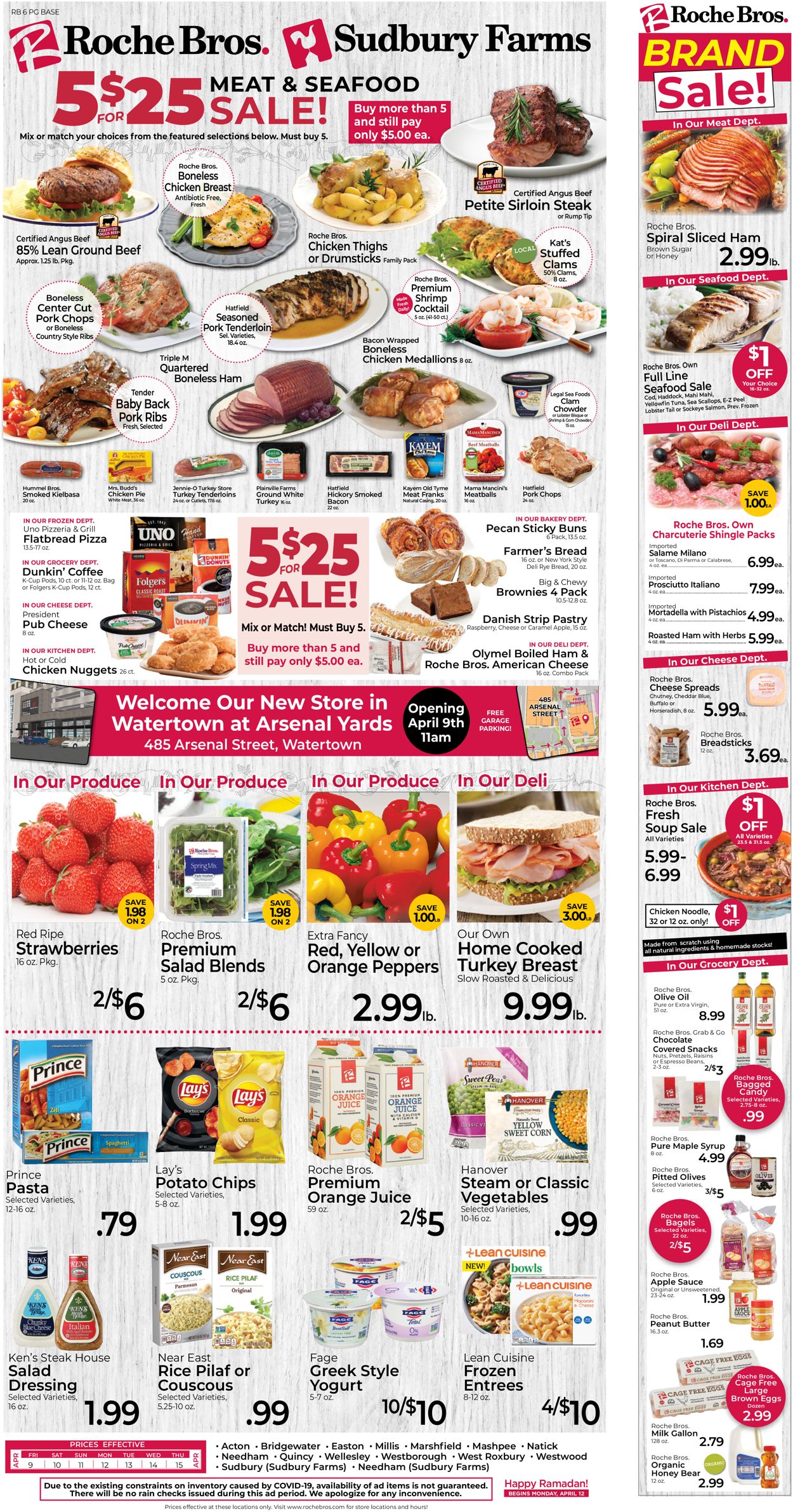 Roche Bros. Supermarkets Weekly Ad Circular - valid 04/09-04/15/2021