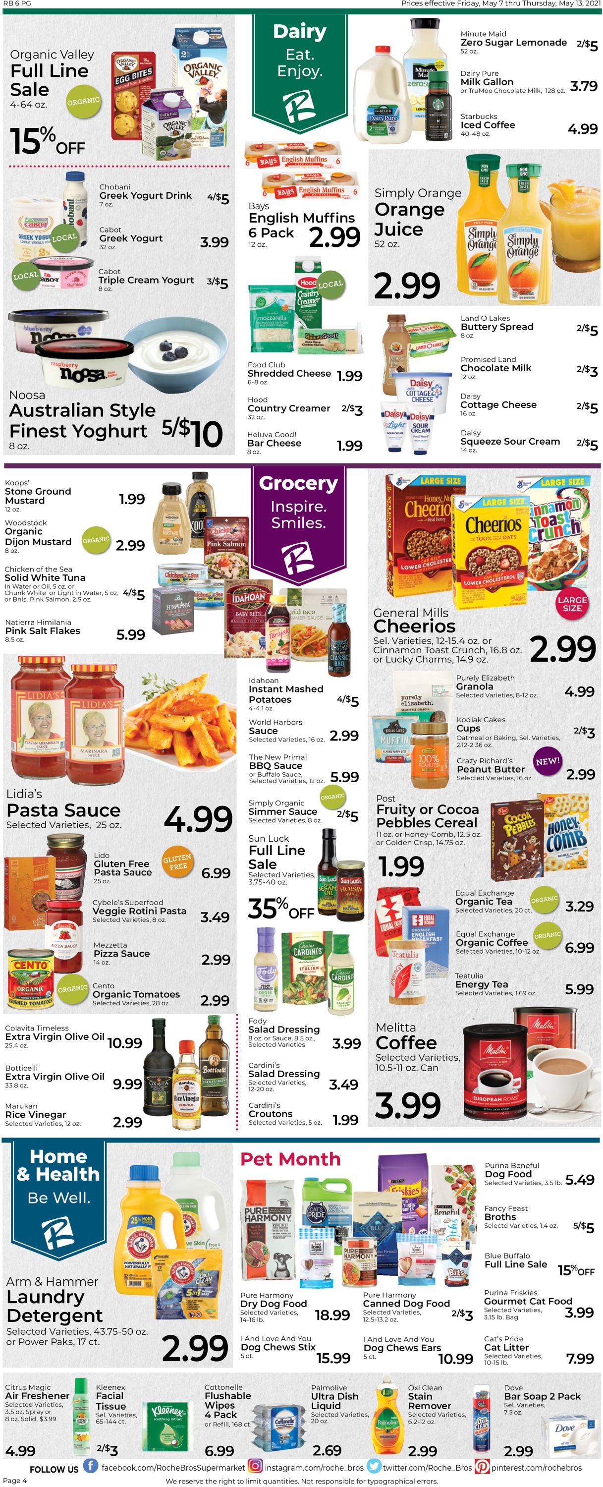 Roche Bros. Supermarkets Weekly Ad Circular - valid 05/07-05/13/2021 (Page 4)