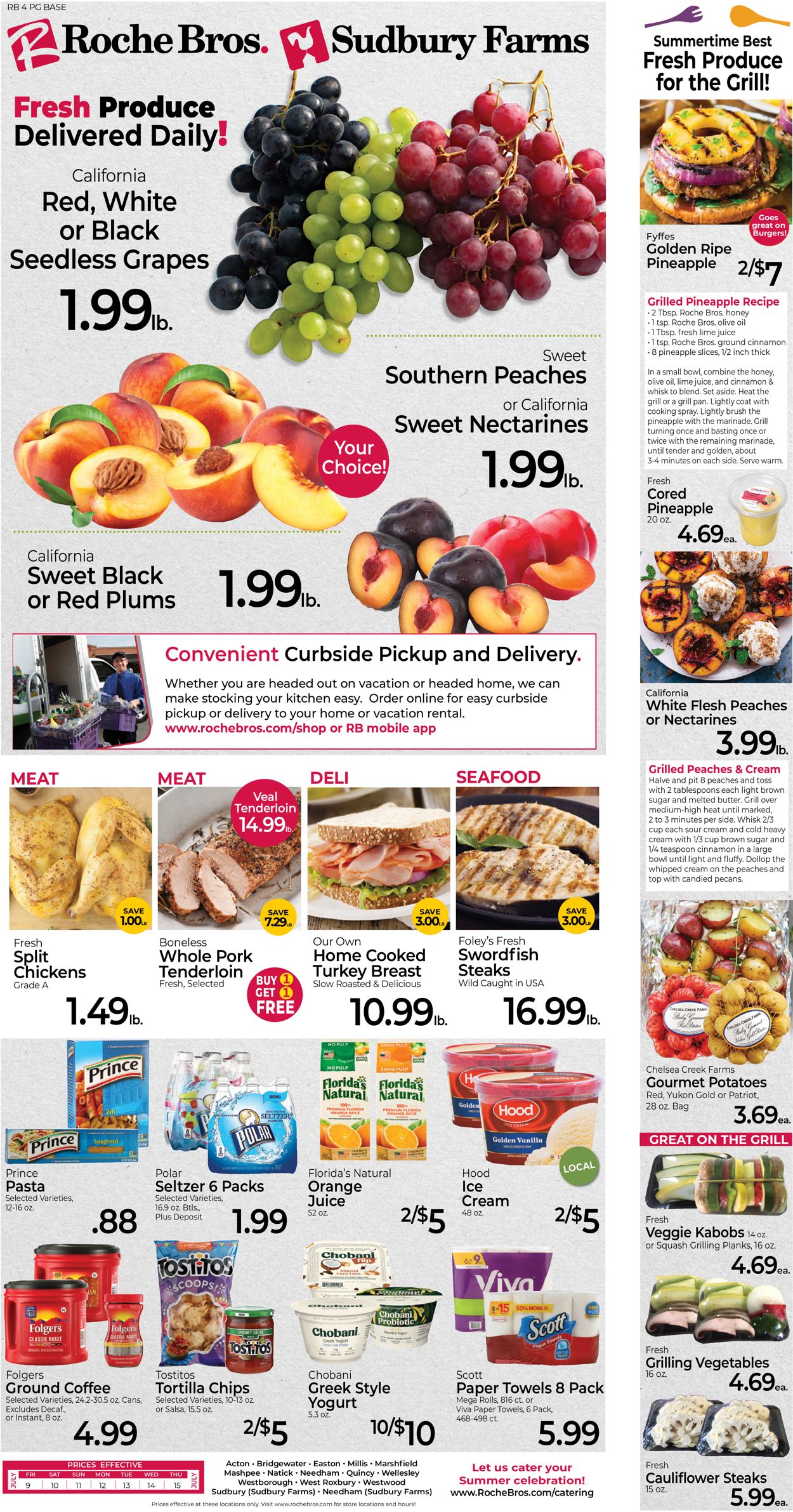 Roche Bros. Supermarkets Weekly Ad Circular - valid 07/09-07/15/2021