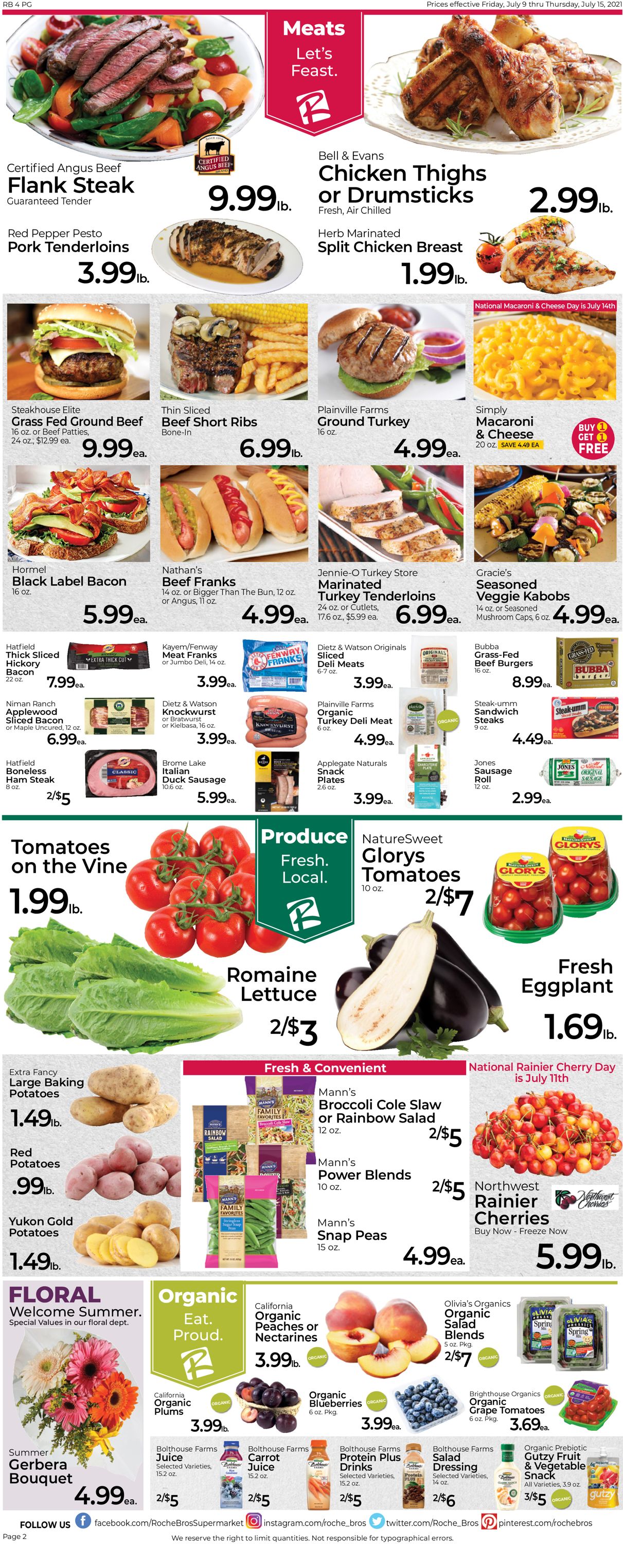 Roche Bros. Supermarkets Weekly Ad Circular - valid 07/09-07/15/2021 (Page 2)