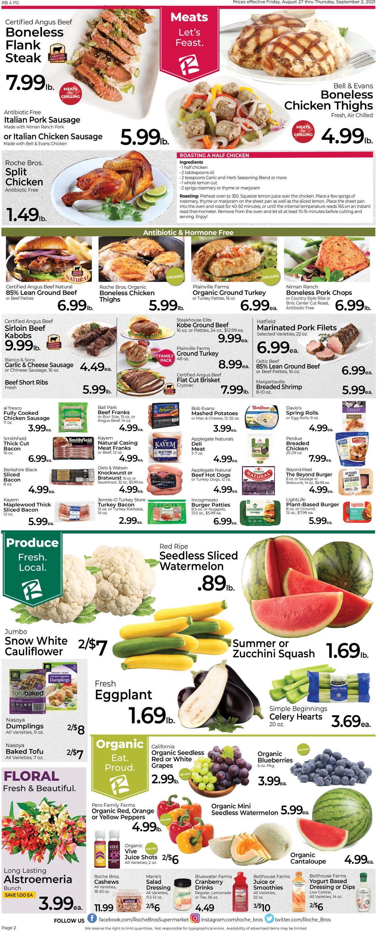 Roche Bros. Supermarkets Weekly Ad Circular - valid 08/27-09/02/2021 (Page 2)