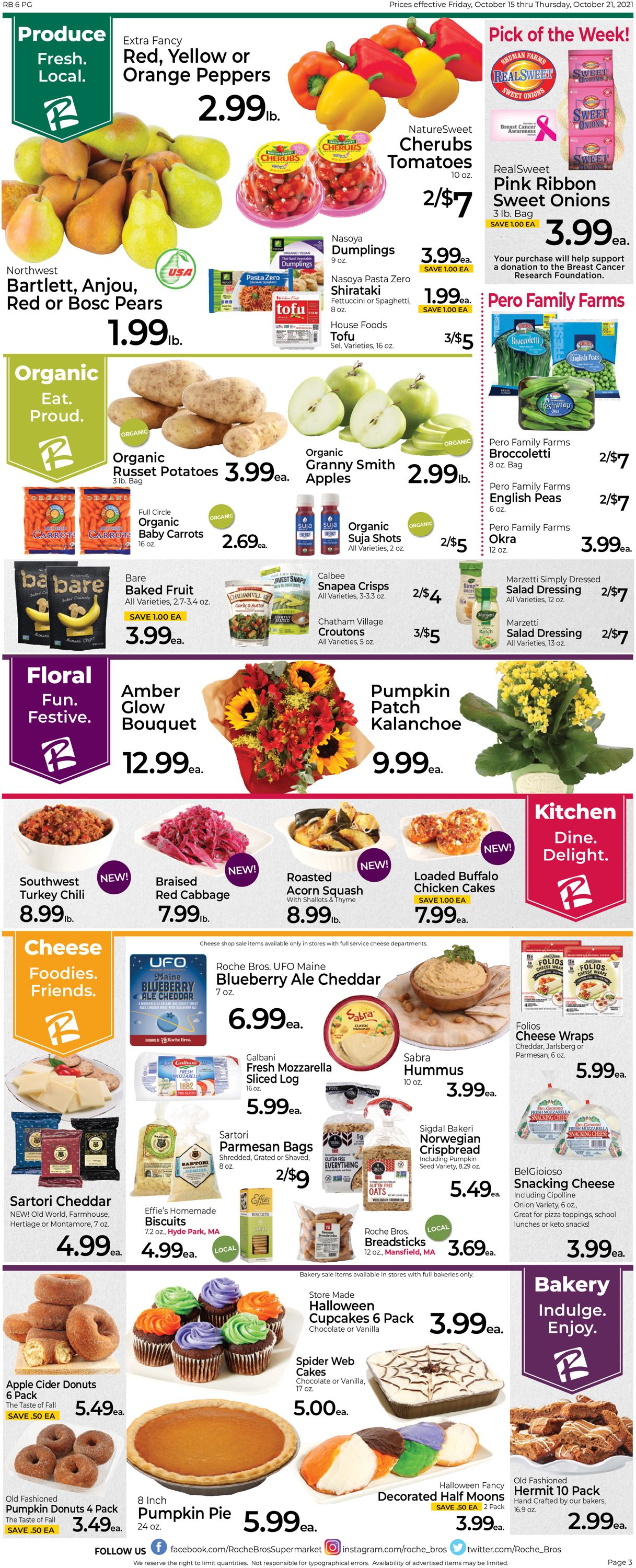 Roche Bros. Supermarkets Weekly Ad Circular - valid 10/15-10/21/2021 (Page 3)