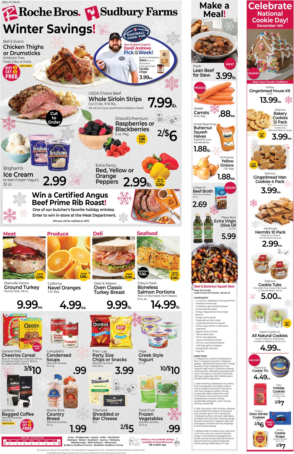 Roche Bros. Supermarkets Weekly Ad Circular - valid 12/03-12/09/2021