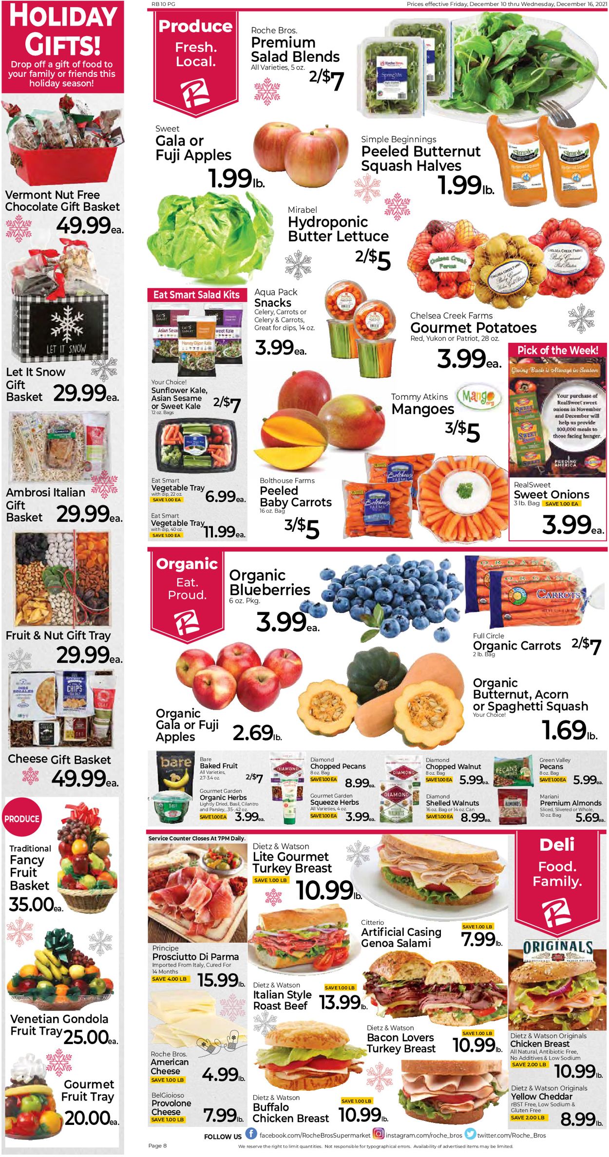 Roche Bros. Supermarkets HOLIDAY 2021 Weekly Ad Circular - valid 12/10-12/16/2021 (Page 8)