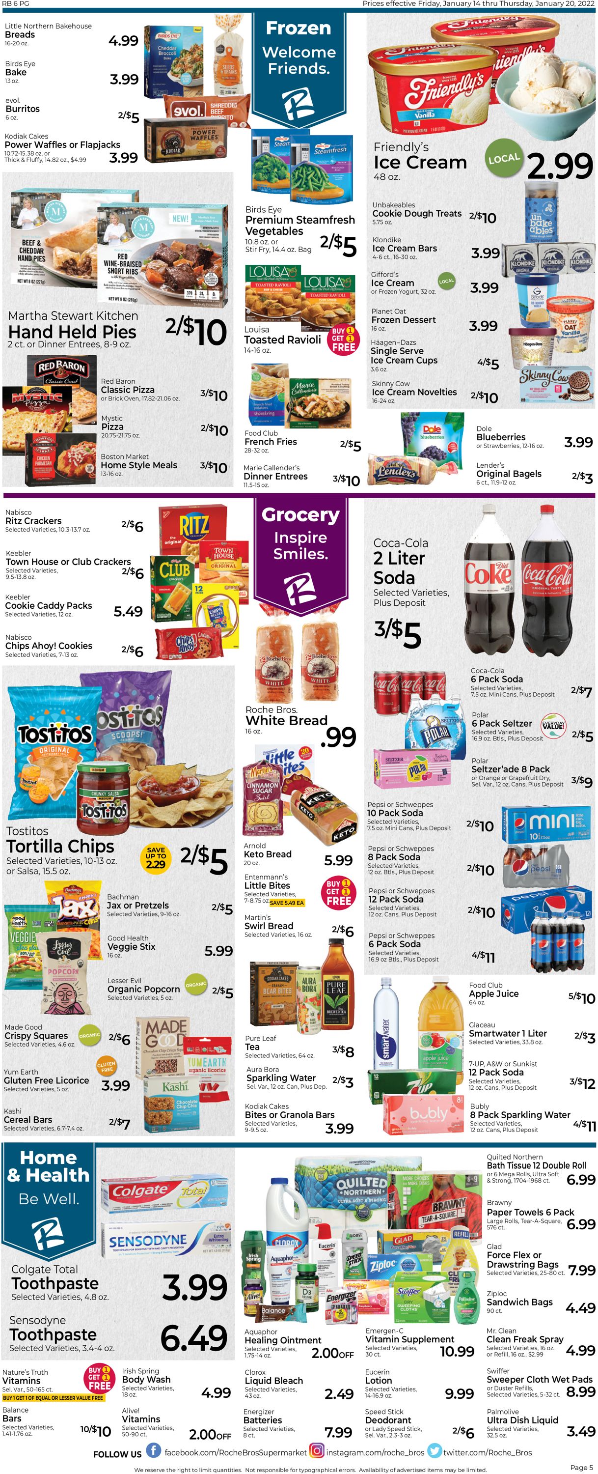 Roche Bros. Supermarkets Weekly Ad Circular - valid 01/14-01/20/2022 (Page 5)