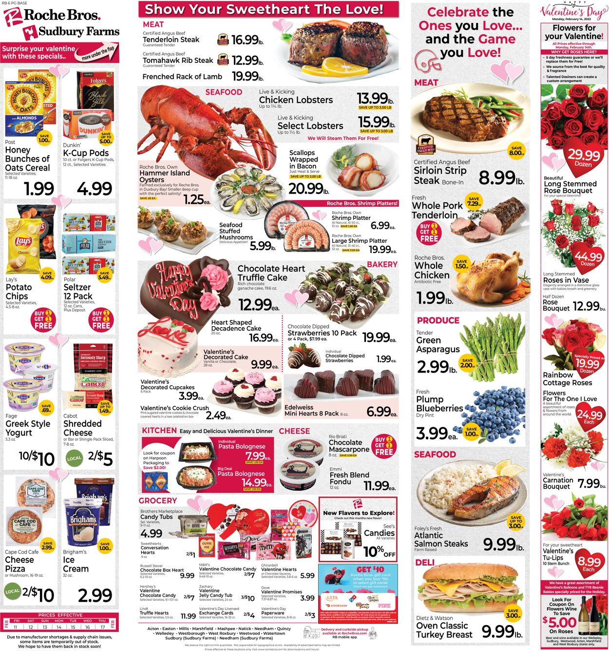 Roche Bros. Supermarkets Weekly Ad Circular - valid 02/11-02/17/2022