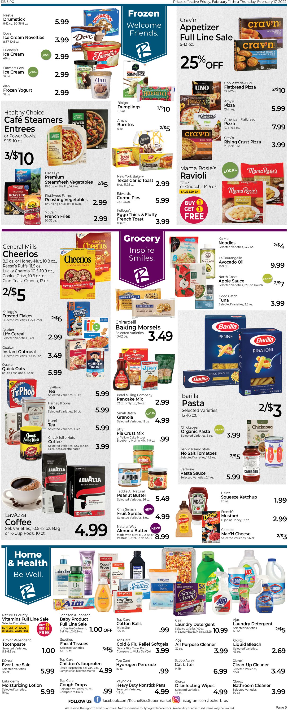 Roche Bros. Supermarkets Weekly Ad Circular - valid 02/11-02/17/2022 (Page 5)