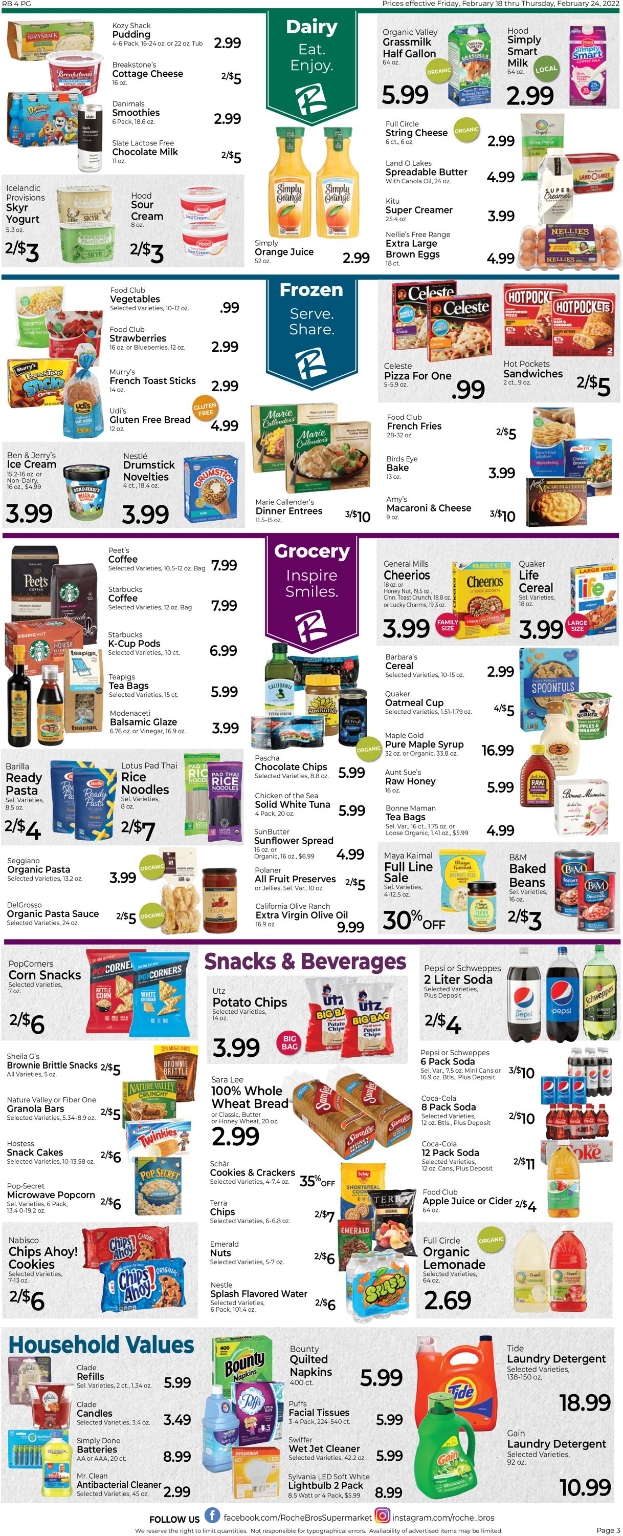 Roche Bros. Supermarkets Weekly Ad Circular - valid 02/18-02/24/2022 (Page 3)