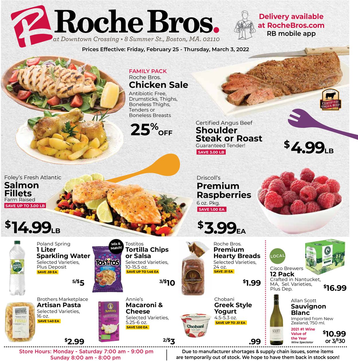 Roche Bros. Supermarkets Weekly Ad Circular - valid 02/25-03/03/2022