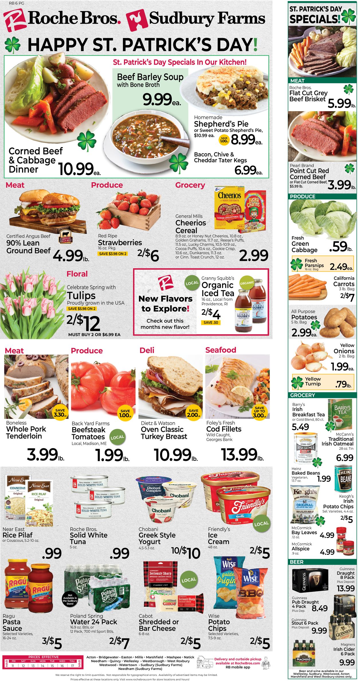 Roche Bros. Supermarkets Weekly Ad Circular - valid 03/11-03/17/2022