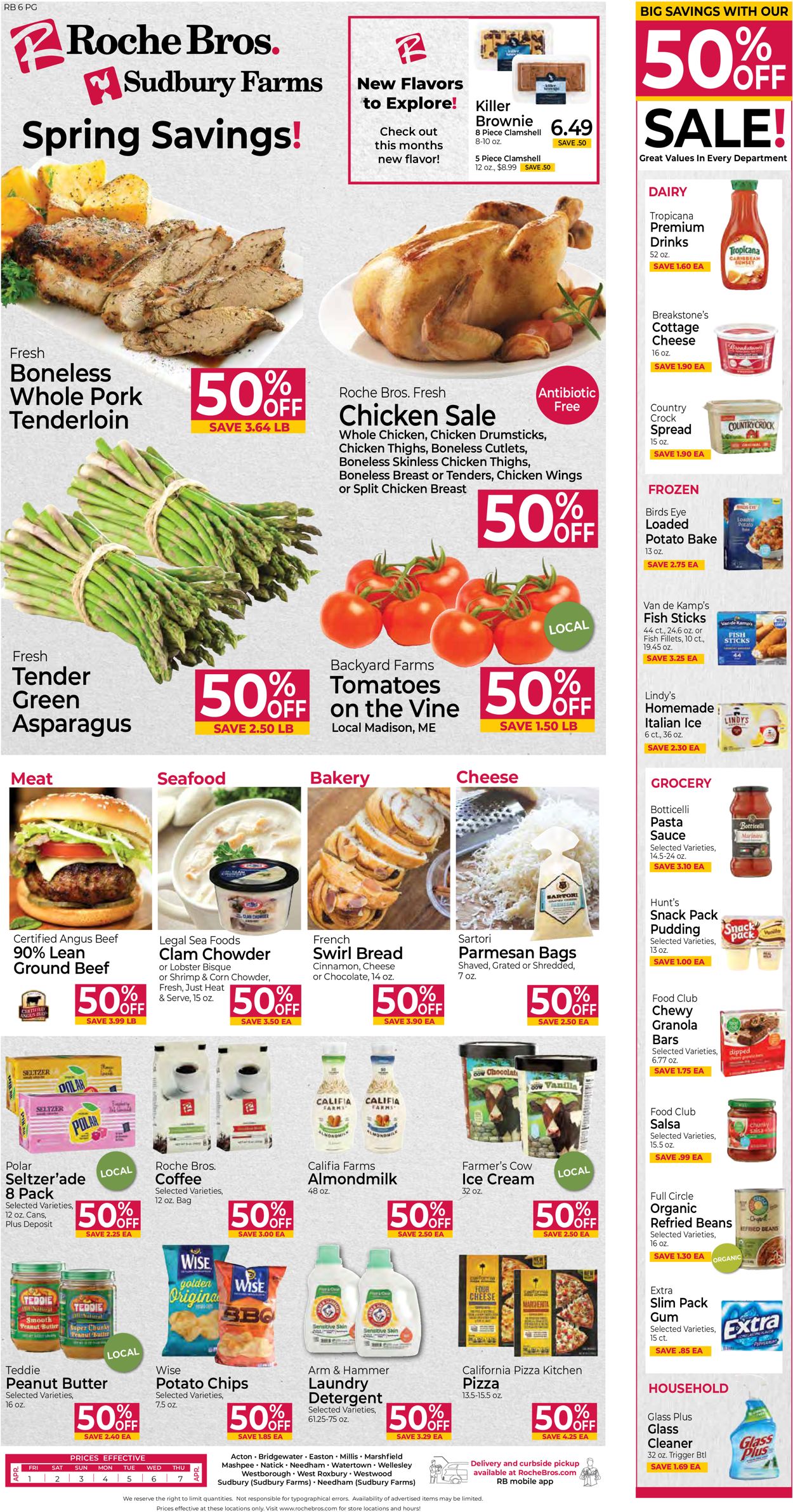 Roche Bros. Supermarkets Weekly Ad Circular - valid 04/01-04/07/2022