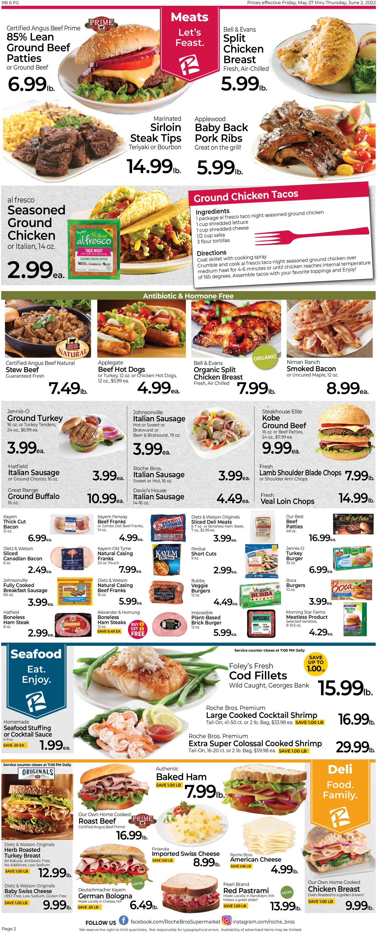 Roche Bros. Supermarkets Weekly Ad Circular - valid 05/27-06/02/2022 (Page 2)