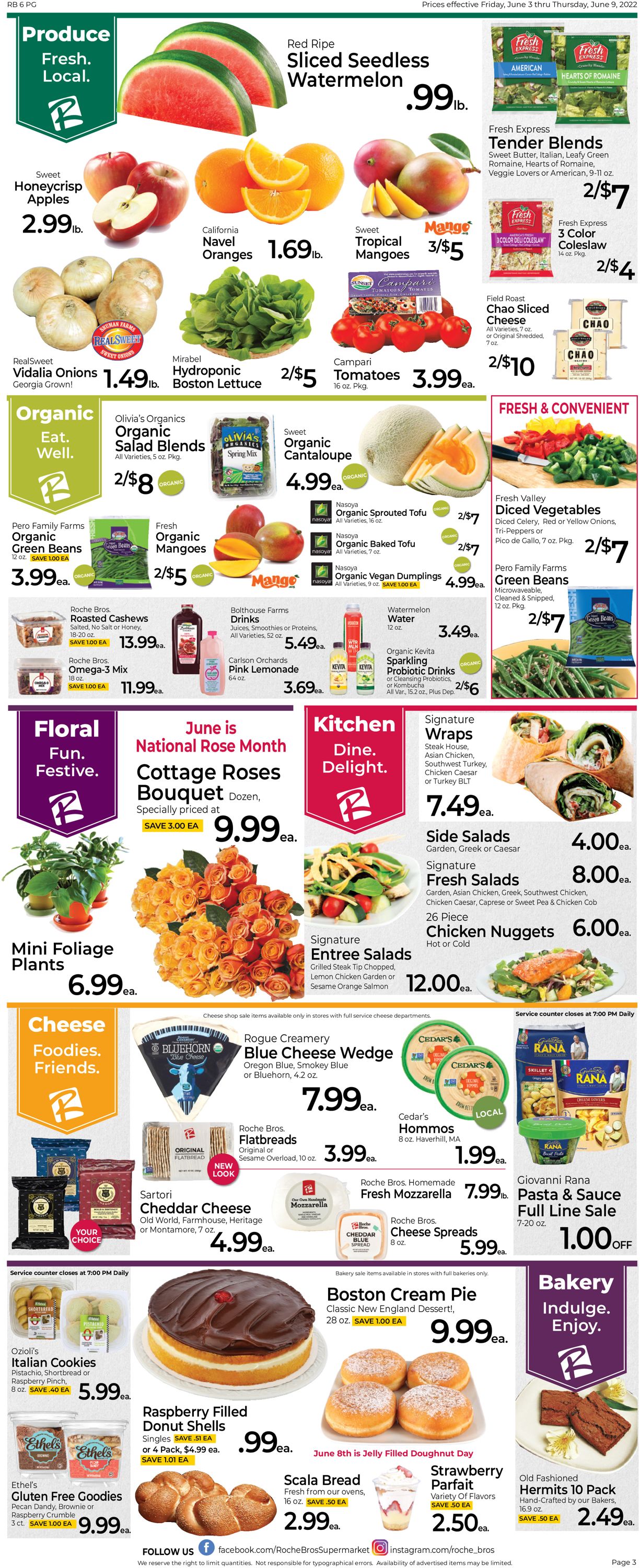 Roche Bros. Supermarkets Weekly Ad Circular - valid 06/03-06/09/2022 (Page 3)