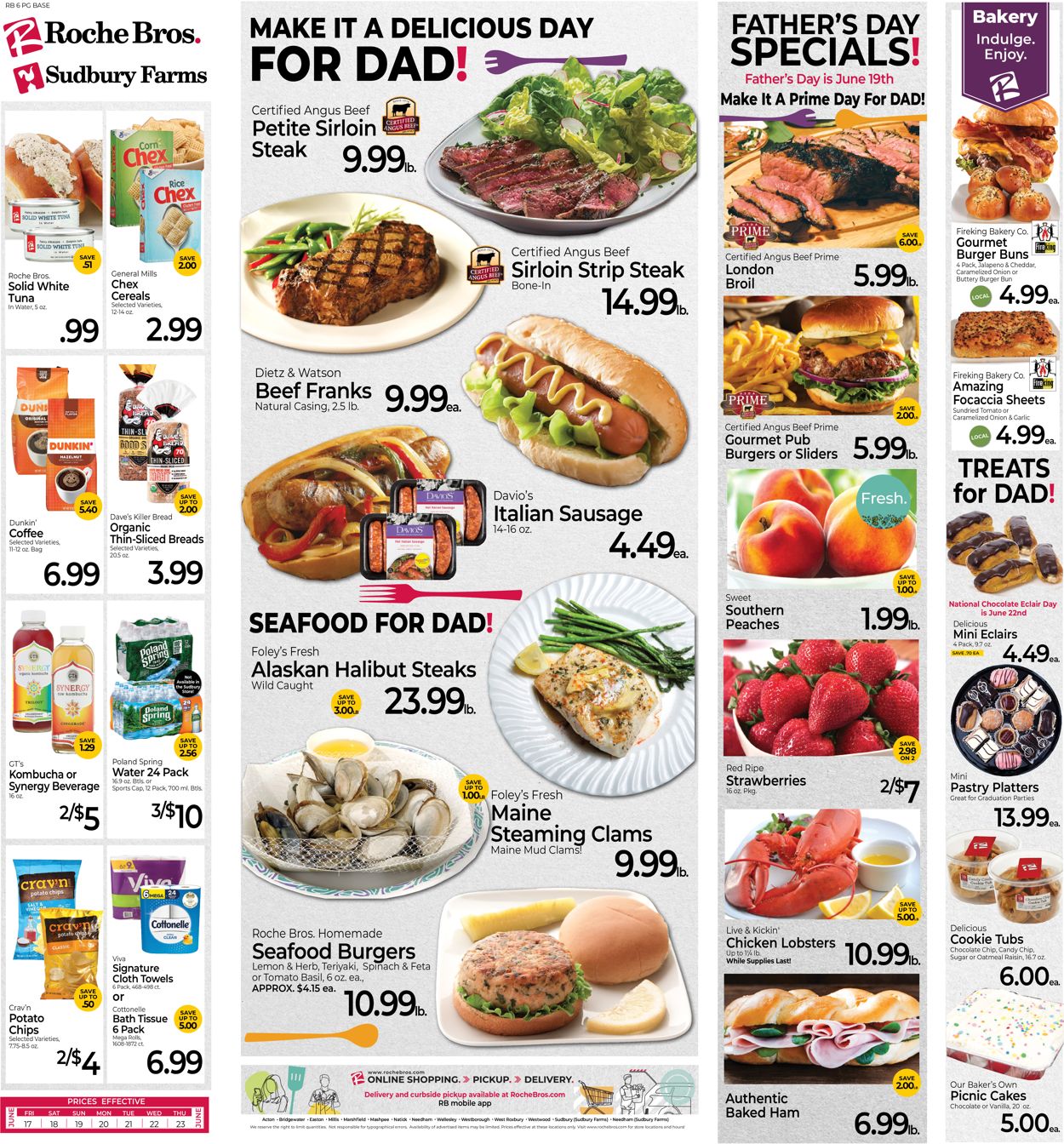Roche Bros. Supermarkets Weekly Ad Circular - valid 06/17-06/23/2022