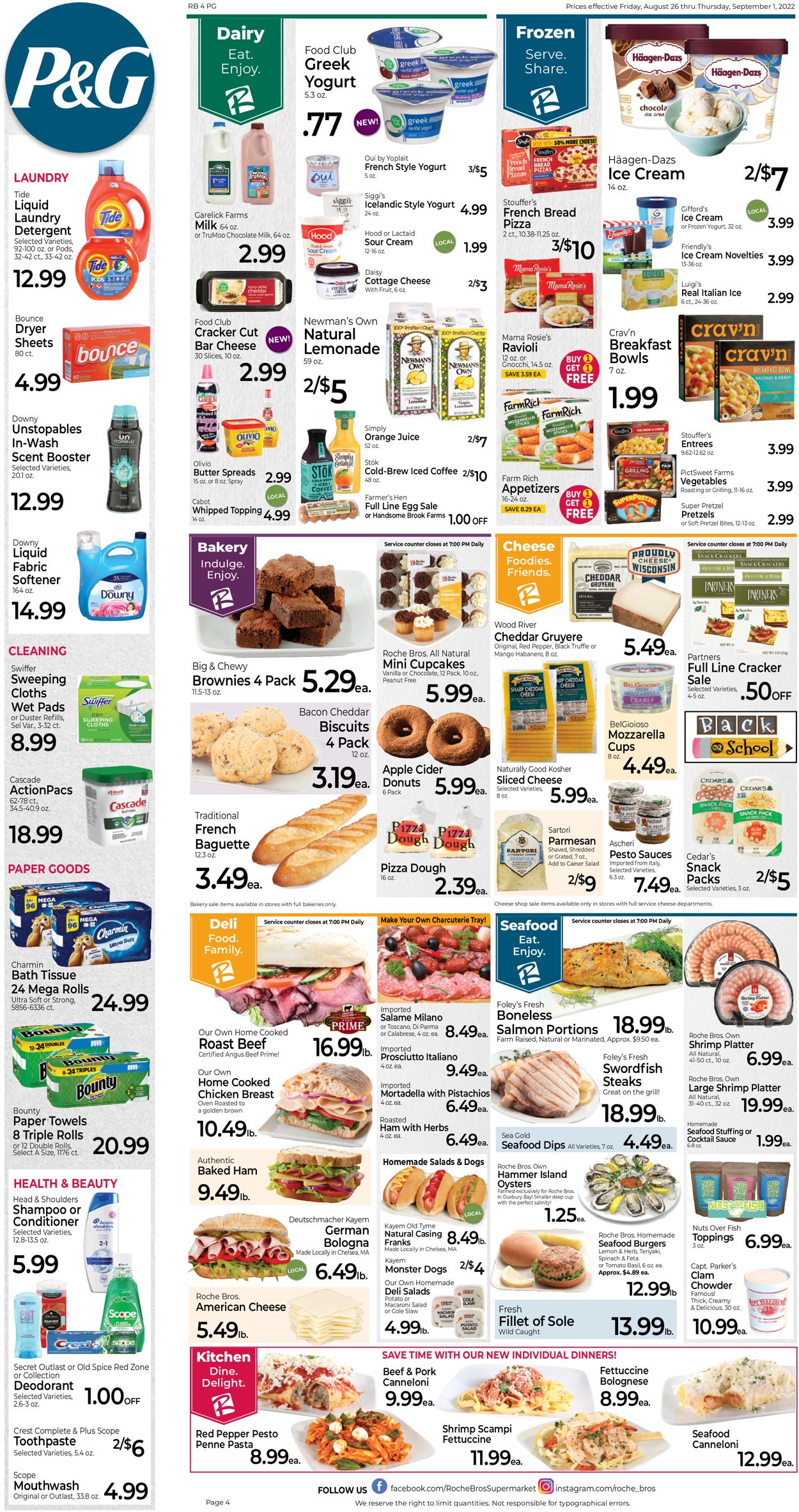 Roche Bros. Supermarkets Weekly Ad Circular - valid 08/26-09/01/2022 (Page 4)