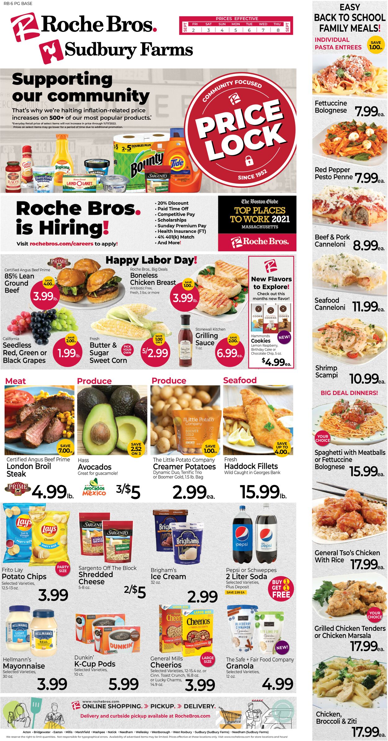 Roche Bros. Supermarkets Weekly Ad Circular - valid 09/02-09/08/2022