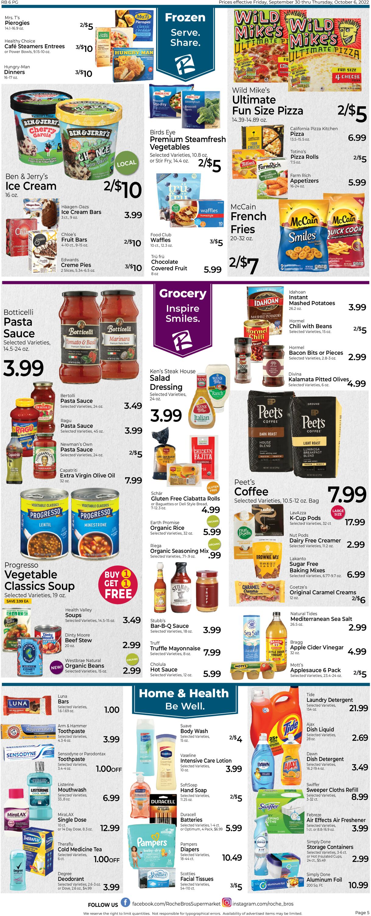 Roche Bros. Supermarkets Weekly Ad Circular - valid 09/30-10/06/2022 (Page 5)