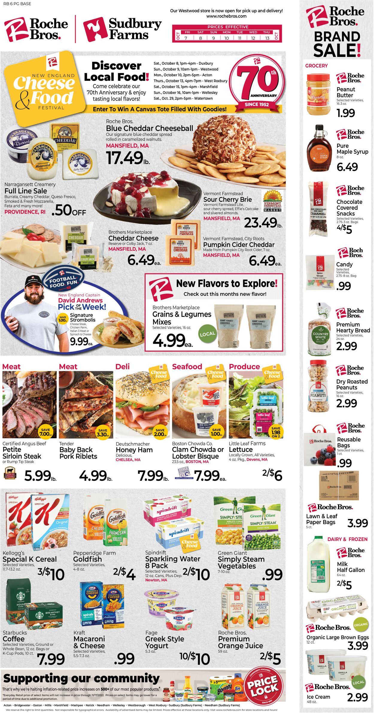Roche Bros. Supermarkets Weekly Ad Circular - valid 10/07-10/13/2022