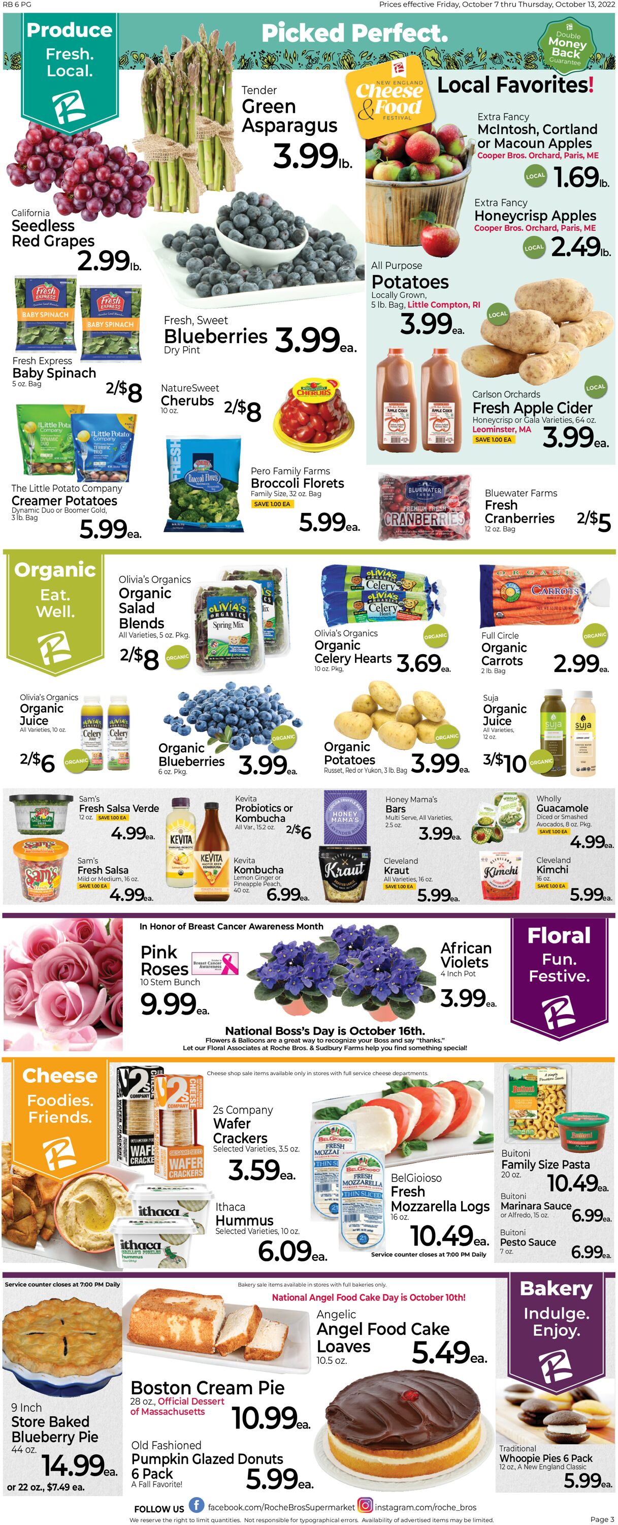 Roche Bros. Supermarkets Weekly Ad Circular - valid 10/07-10/13/2022 (Page 3)