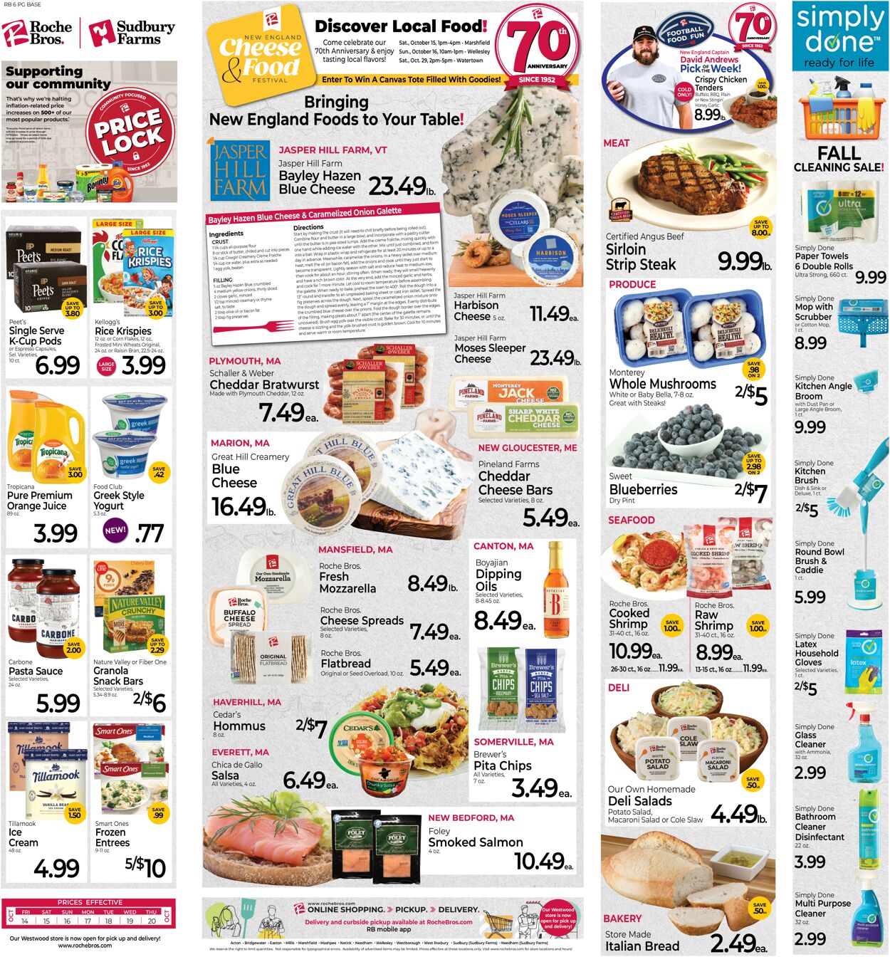 Roche Bros. Supermarkets Weekly Ad Circular - valid 10/14-10/20/2022