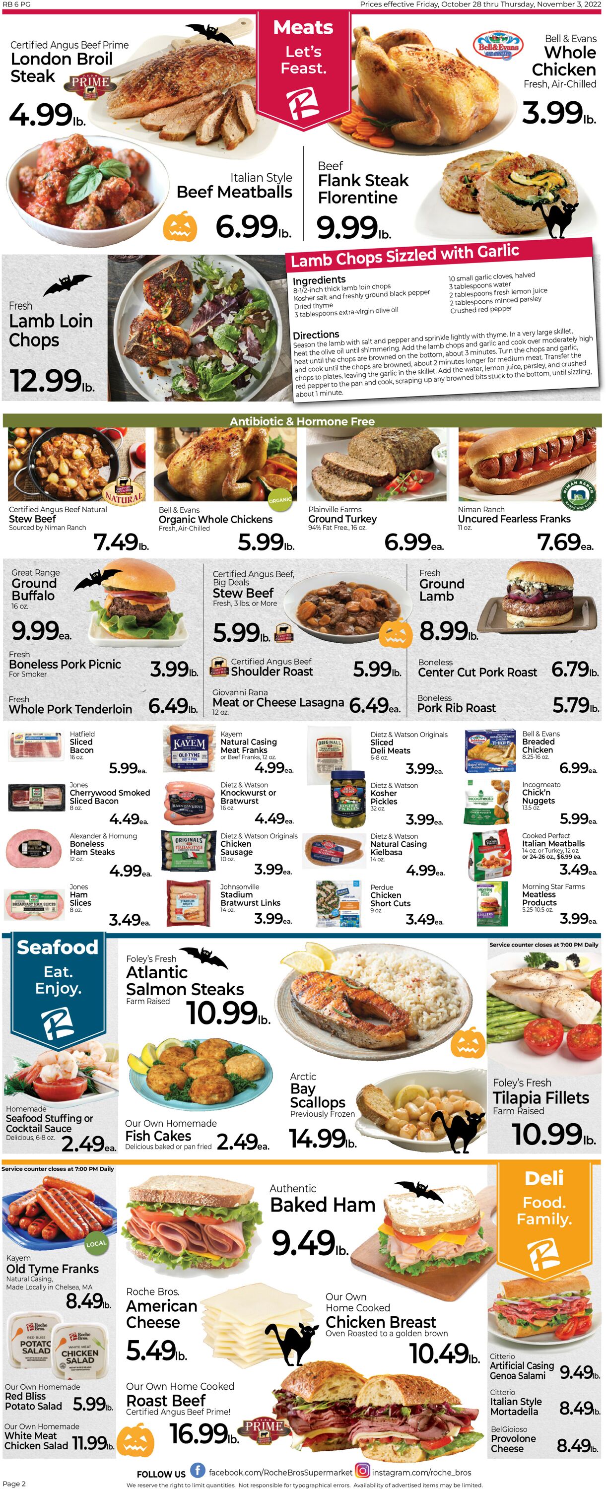Roche Bros. Supermarkets Weekly Ad Circular - valid 10/28-11/03/2022 (Page 2)