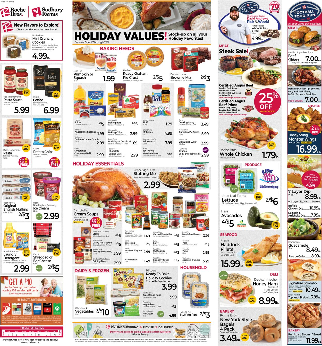 Roche Bros. Supermarkets Weekly Ad Circular - valid 11/04-11/12/2022