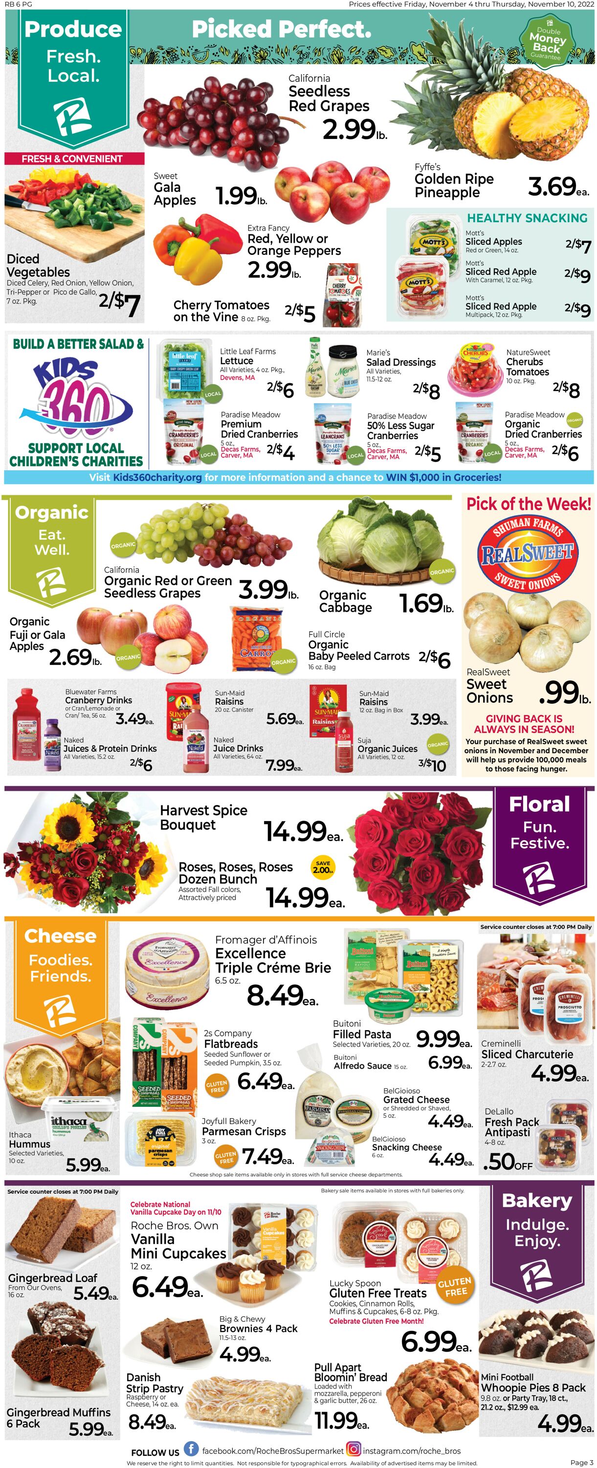 Roche Bros. Supermarkets Weekly Ad Circular - valid 11/04-11/12/2022 (Page 3)