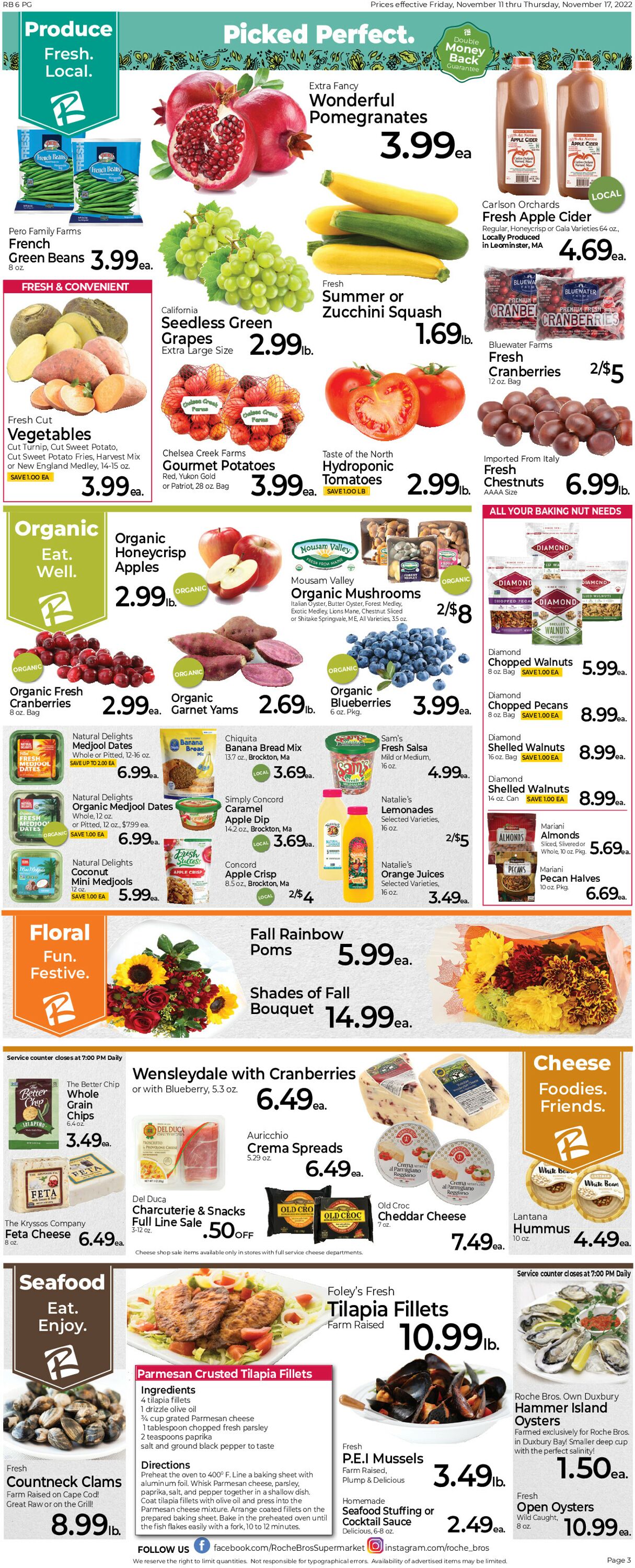 Roche Bros. Supermarkets Weekly Ad Circular - valid 11/11-11/19/2022 (Page 3)