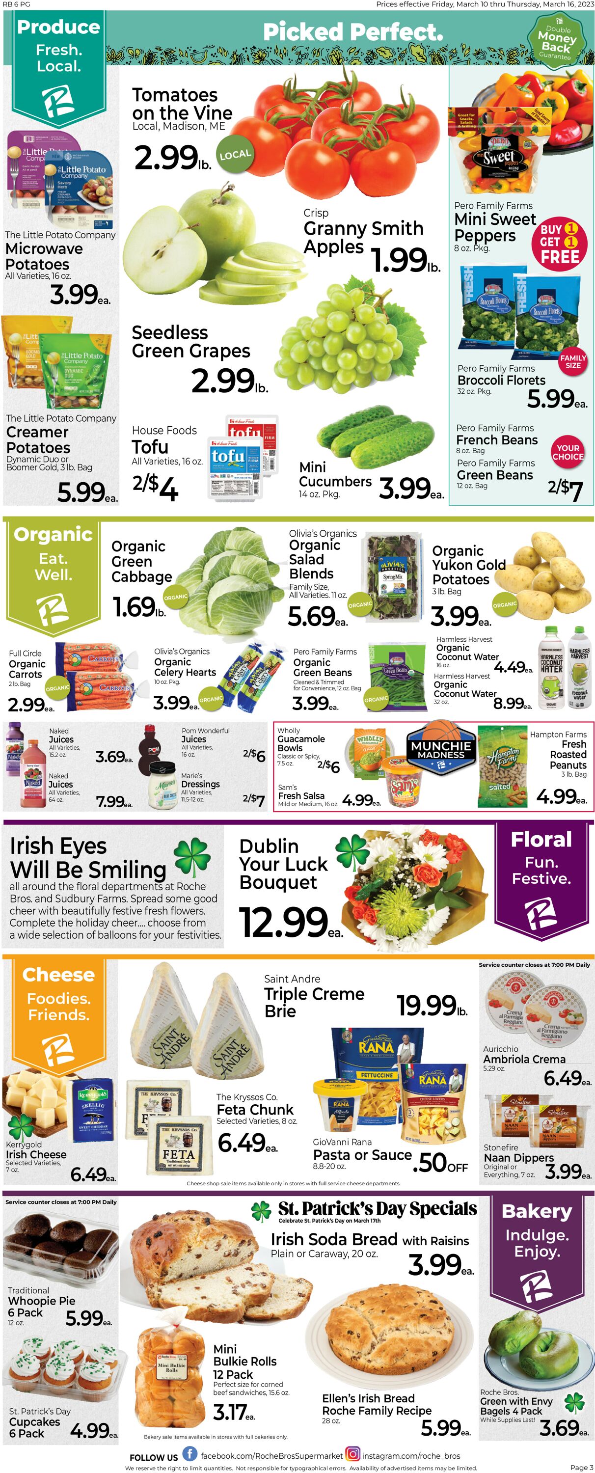 Roche Bros. Supermarkets Weekly Ad Circular - valid 03/10-03/17/2023 (Page 3)