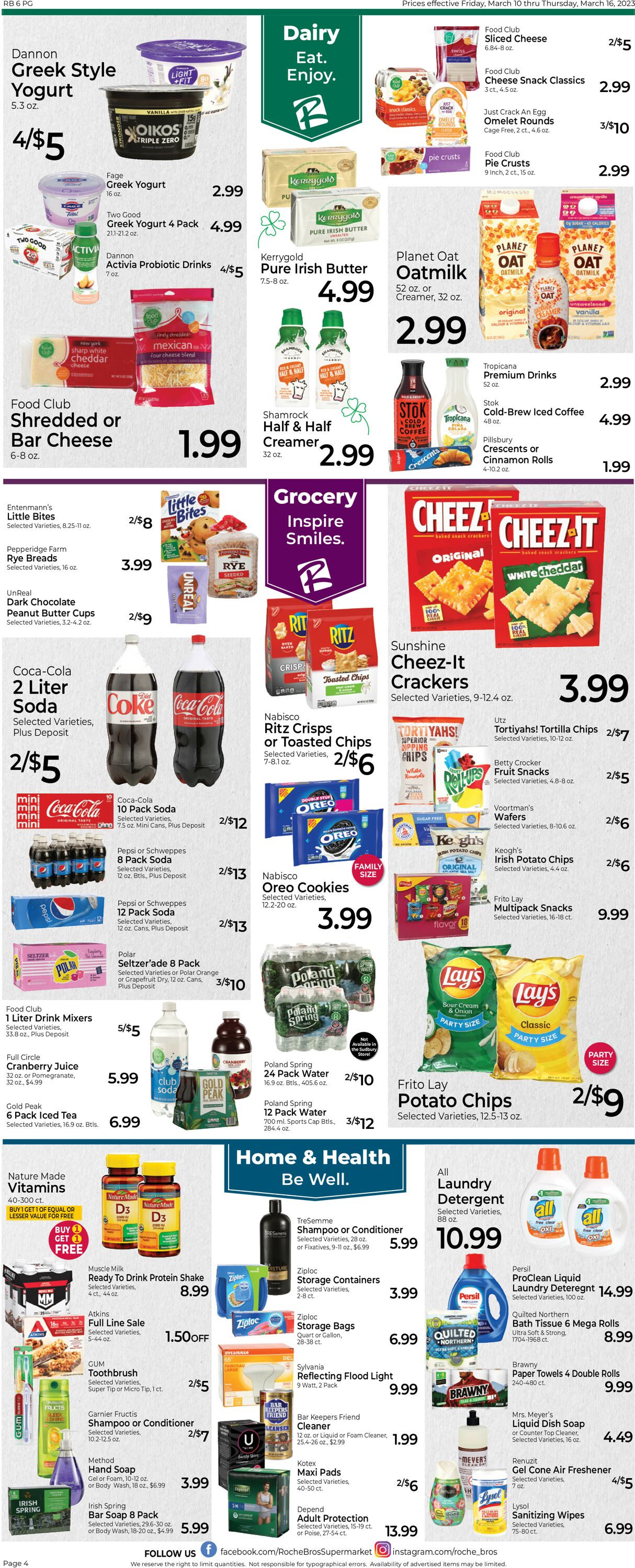 Roche Bros. Supermarkets Weekly Ad Circular - valid 03/10-03/17/2023 (Page 4)