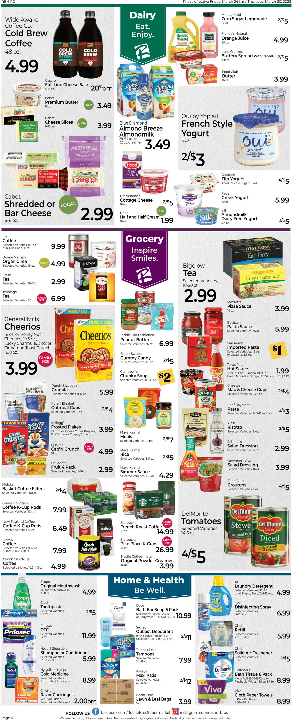 Roche Bros. Supermarkets Weekly Ad Circular - valid 03/24-03/30/2023 (Page 4)