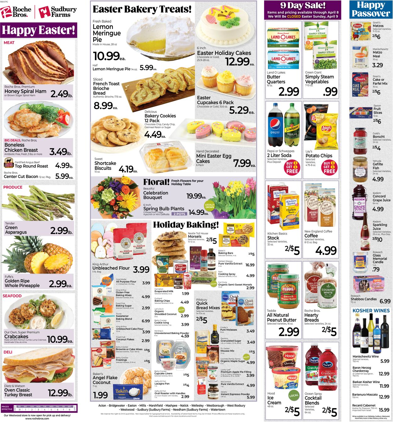 Roche Bros. Supermarkets Weekly Ad Circular - valid 03/31-04/08/2023