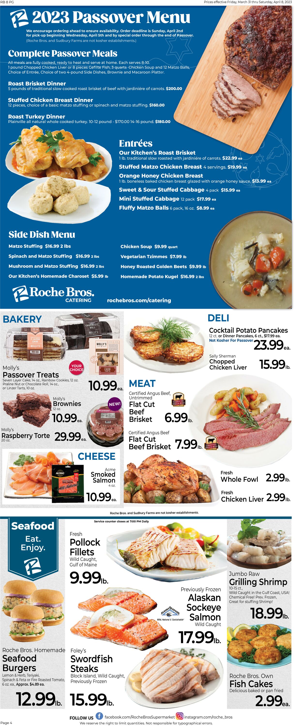 Roche Bros. Supermarkets Weekly Ad Circular - valid 03/31-04/08/2023 (Page 4)