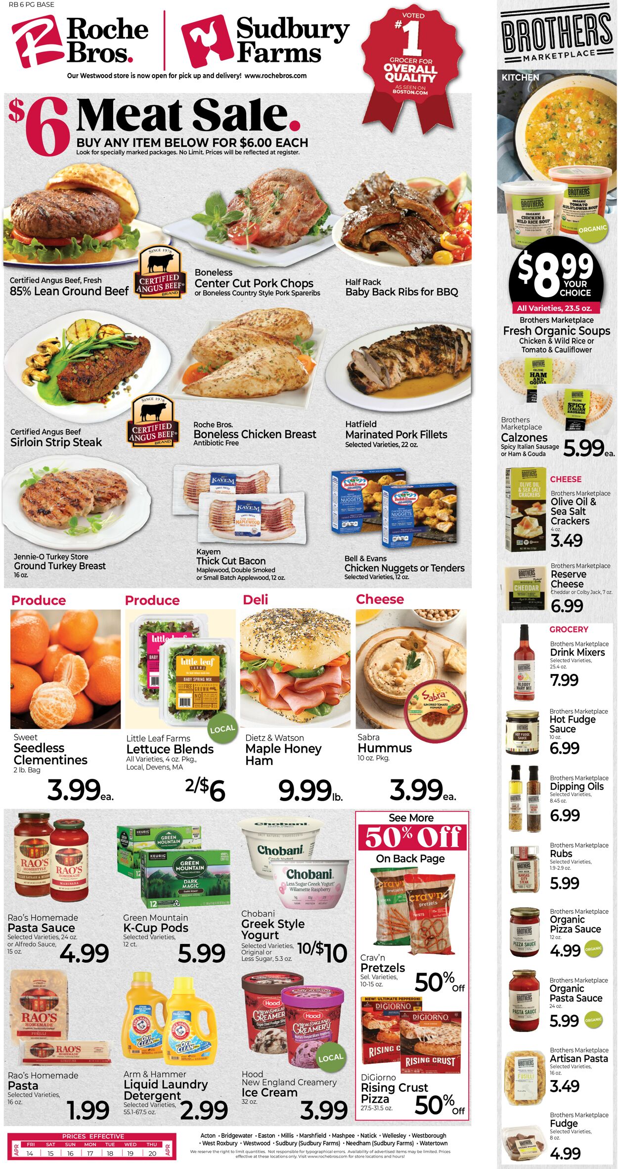 Roche Bros. Supermarkets Weekly Ad Circular - valid 04/14-04/21/2023