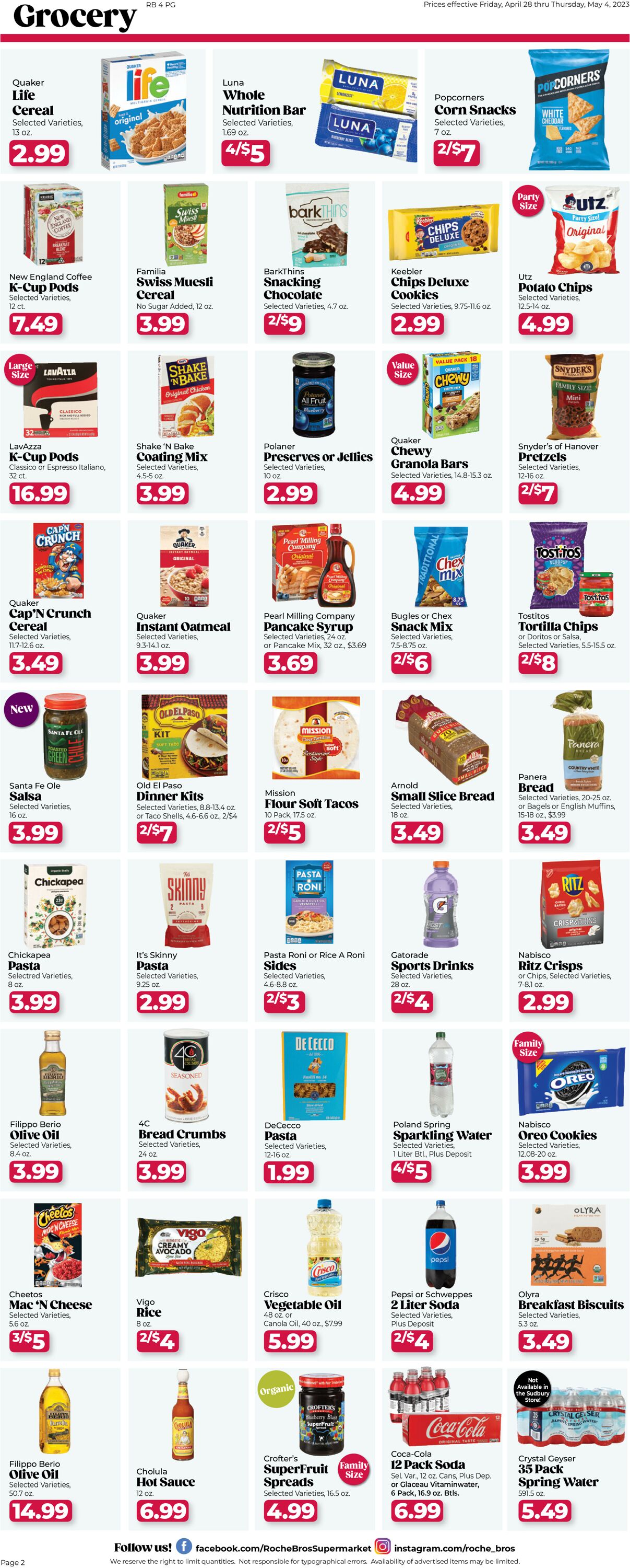 Roche Bros. Supermarkets Weekly Ad Circular - valid 04/28-05/05/2023 (Page 2)