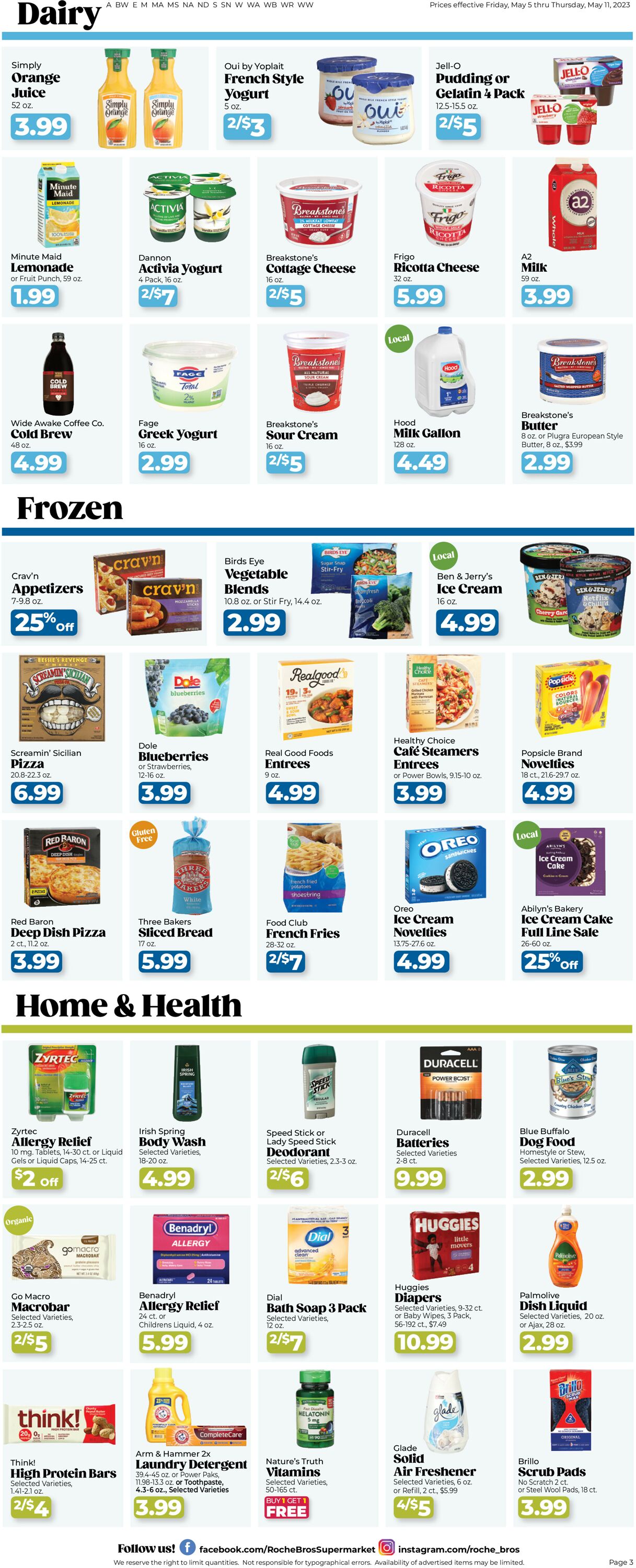 Roche Bros. Supermarkets Weekly Ad Circular - valid 05/05-05/11/2023 (Page 3)