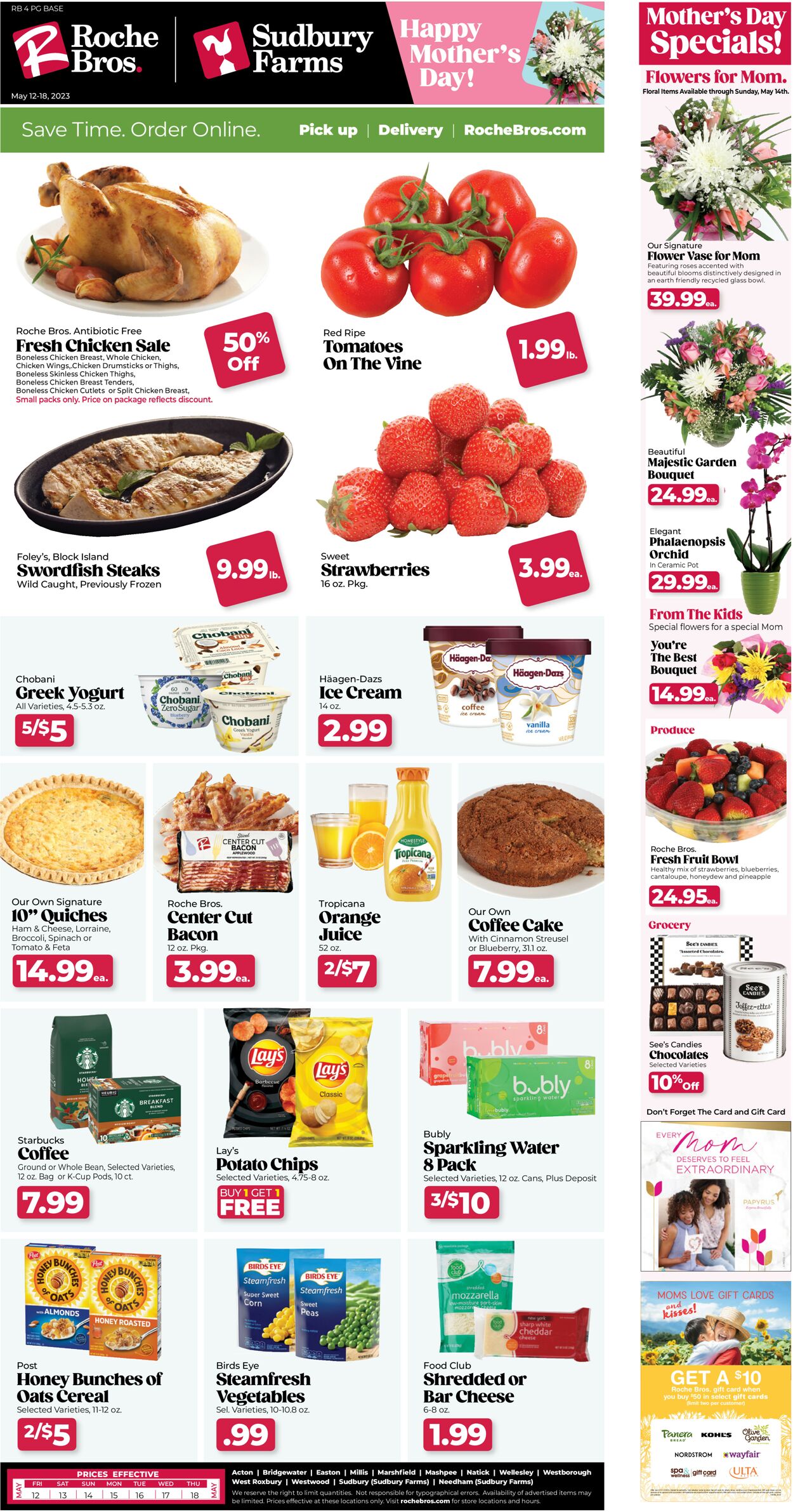 Roche Bros. Supermarkets Weekly Ad Circular - valid 05/12-05/18/2023