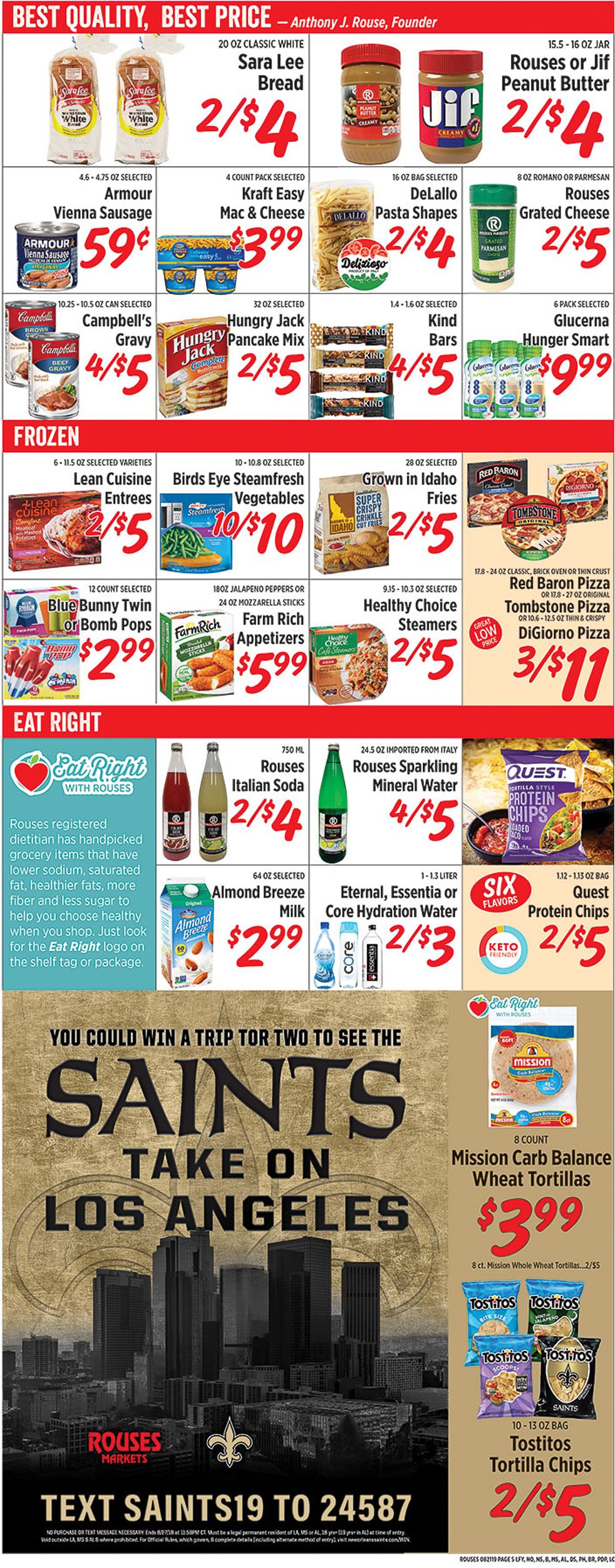 Rouses Weekly Ad Circular - valid 08/21-08/28/2019 (Page 5)