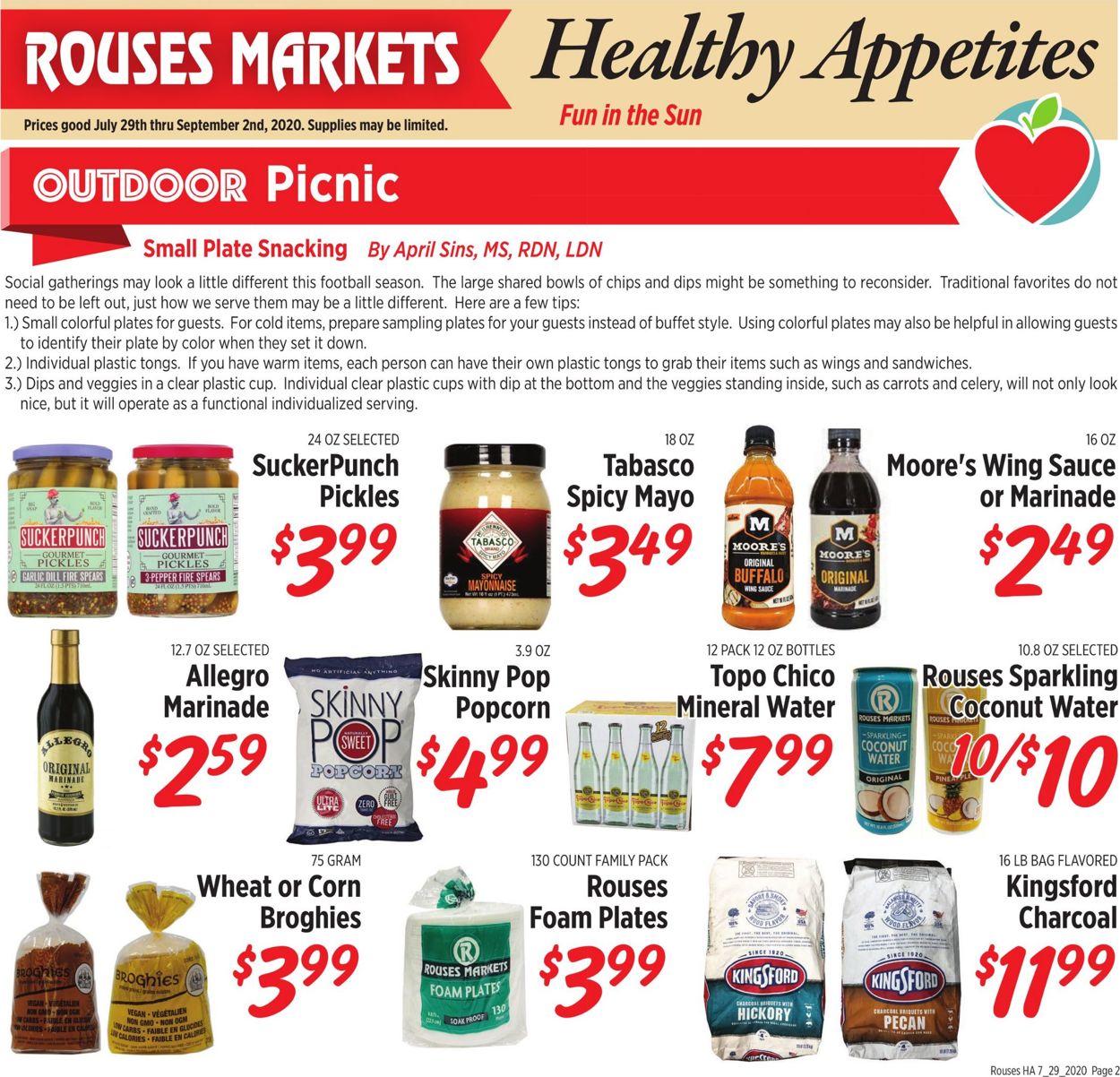 Rouses Weekly Ad Circular - valid 07/29-09/02/2020 (Page 2)