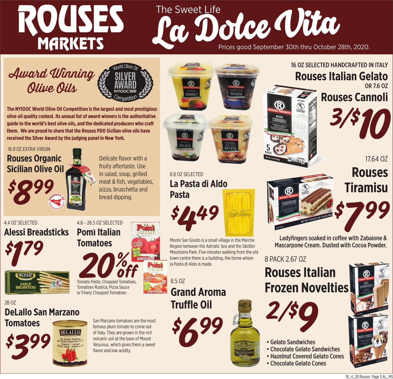Rouses Weekly Ad Circular - valid 09/30-10/28/2020 (Page 3)