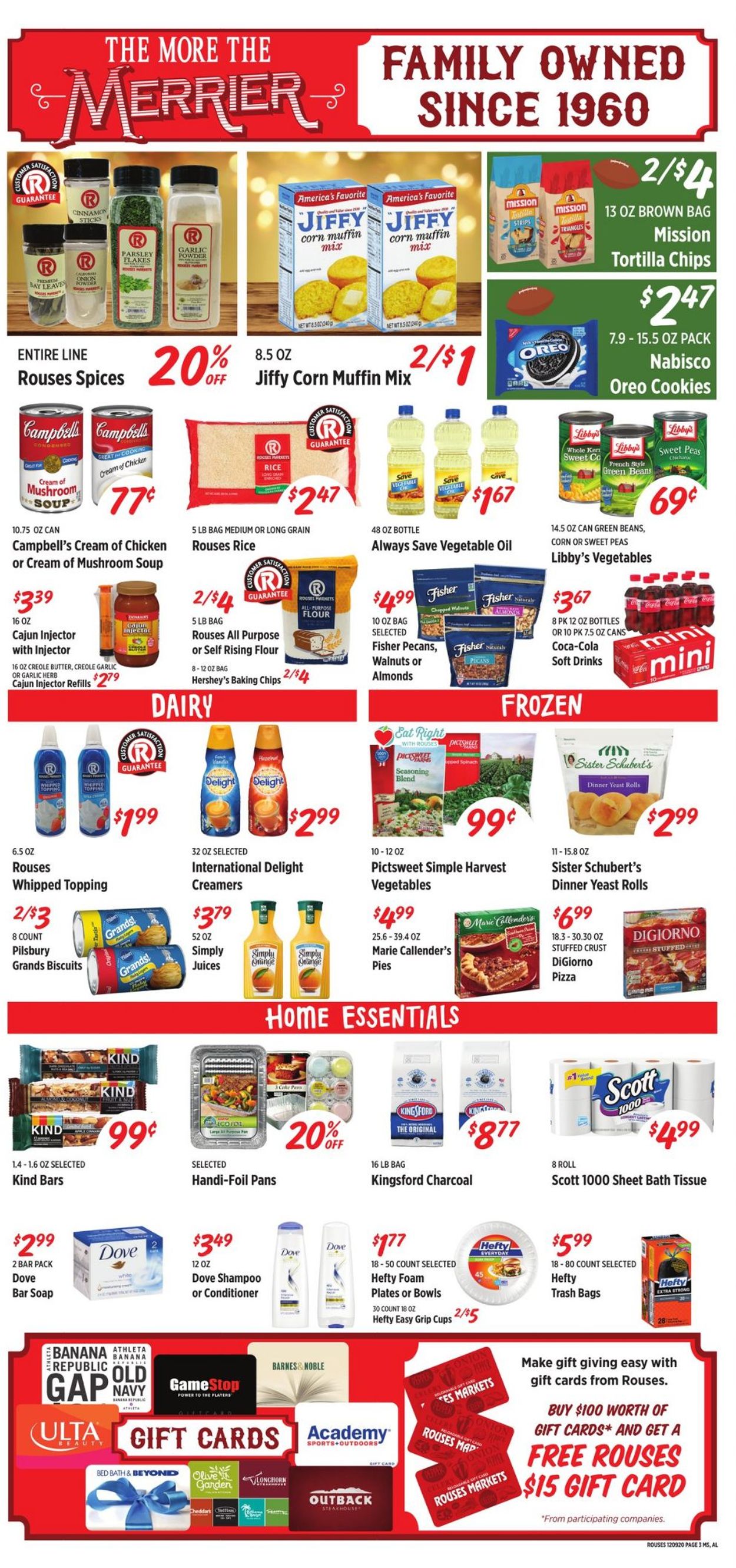 Rouses Weekly Ad Circular - valid 12/09-12/16/2020 (Page 3)